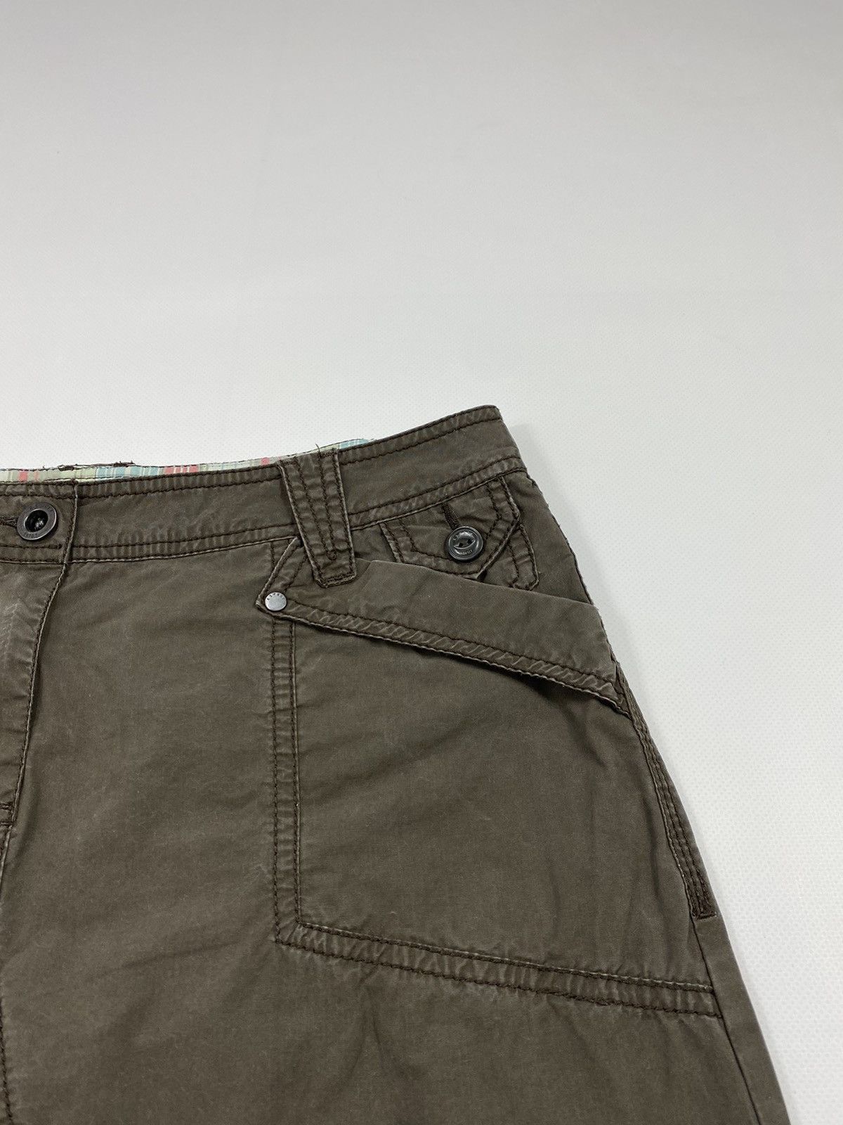 Vintage 🔥LASTDROP🔥Y2K GorpCore Washed Brown A-Line Lightweight Skirt Size 29" - 5 Thumbnail