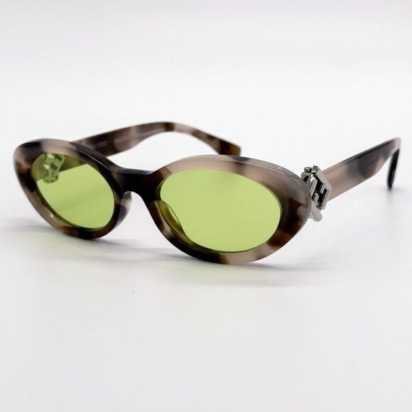 Fendi NEW FENDI SUNGLASSES HAVANA OVAL WOMEN EYEWEAR FENDI FE40140 Size ONE SIZE - 1 Thumbnail