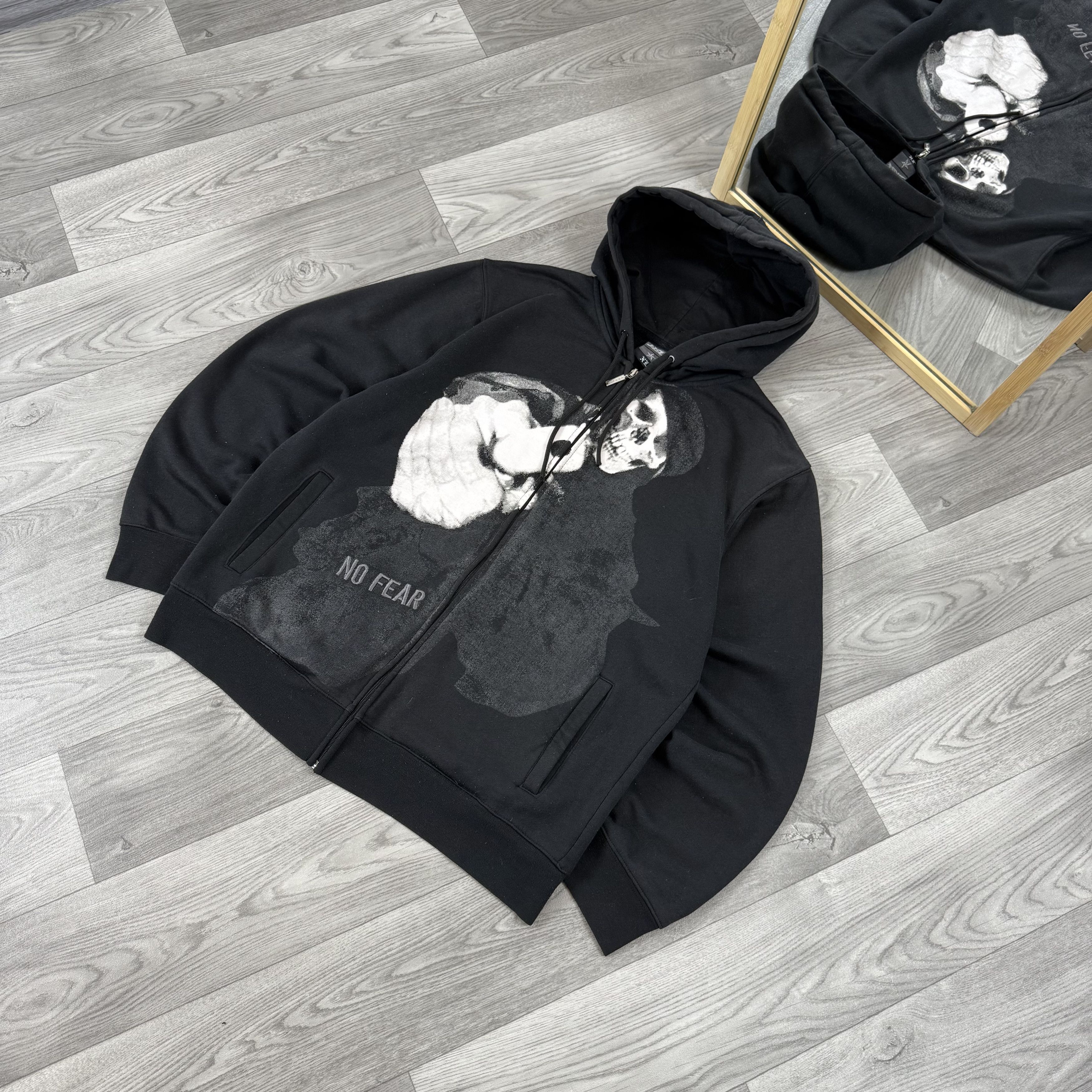 No Fear Vintage No Fear 00s Rap Skeleton Zip Hoodie Sweat Jacket Size US XL / EU 56 / 4 - 5 Thumbnail