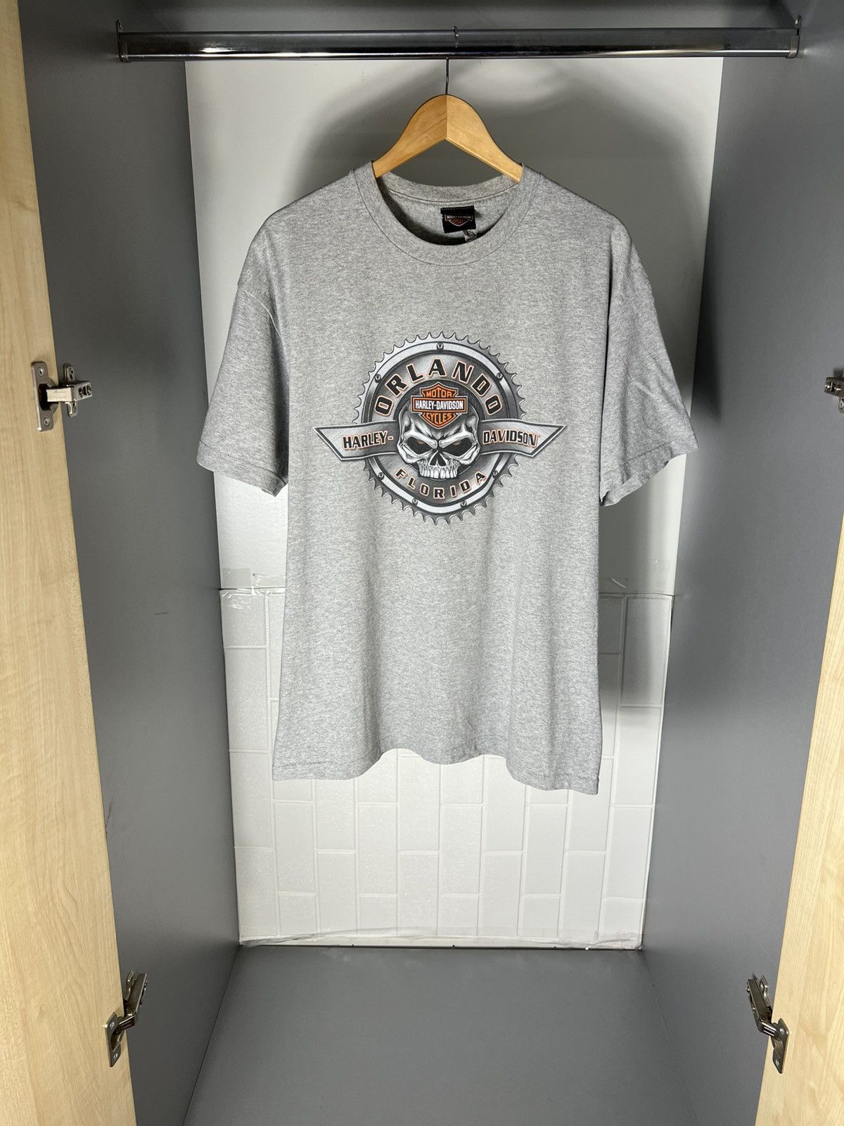 Harley Davidson VINTAGE HARLEY DAVIDSON MOTORCYCLE ORLANDO FLORIDA RETRO 90s Size US XL / EU 56 / 4 - 1 Thumbnail