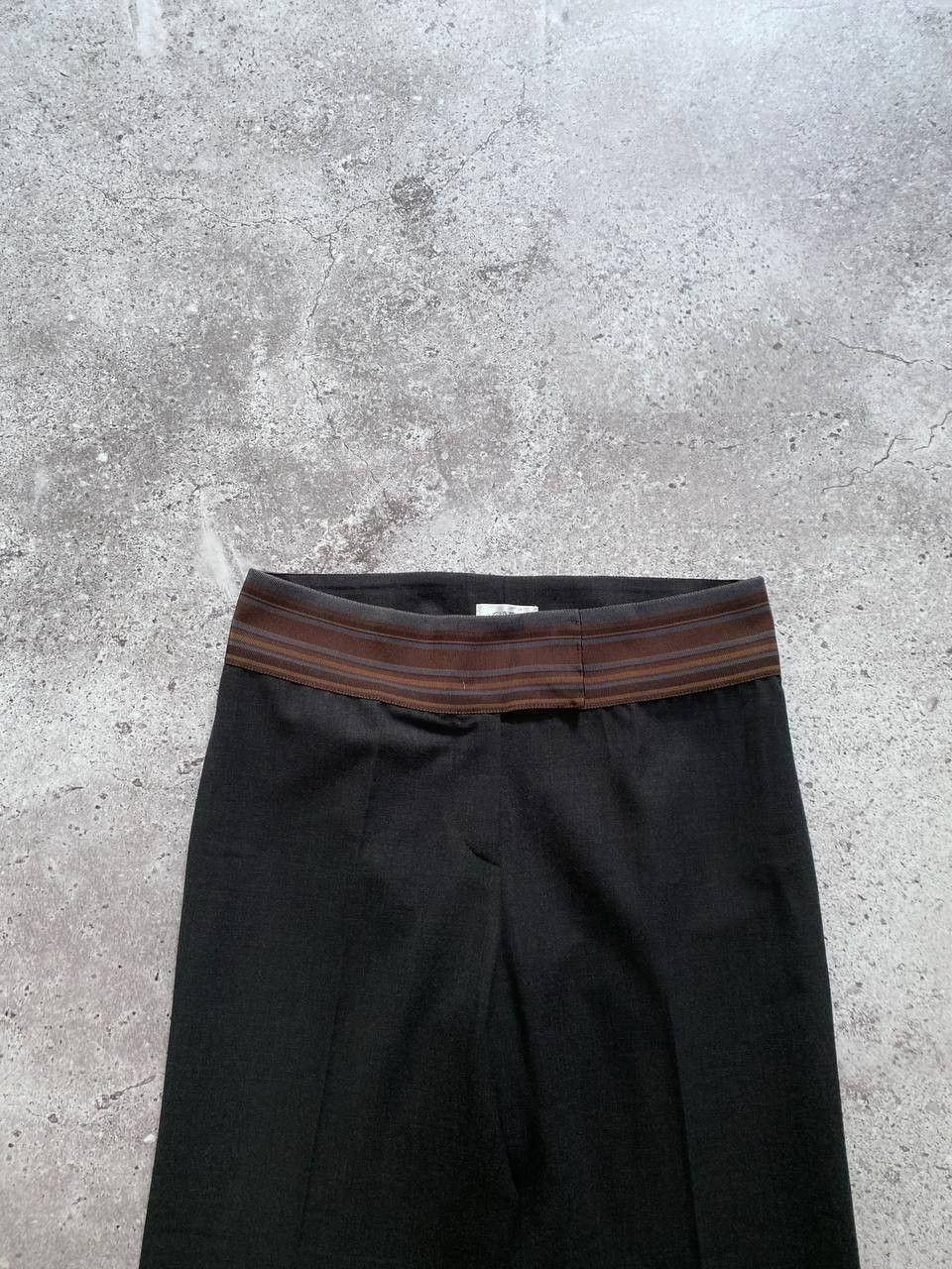 Brunello Cucinelli × Vintage VINTAGE BRUNELLO CUCINELLI GUNEX WOOL FLARED PANTS Size 27" / US 4 / IT 40 - 3 Thumbnail