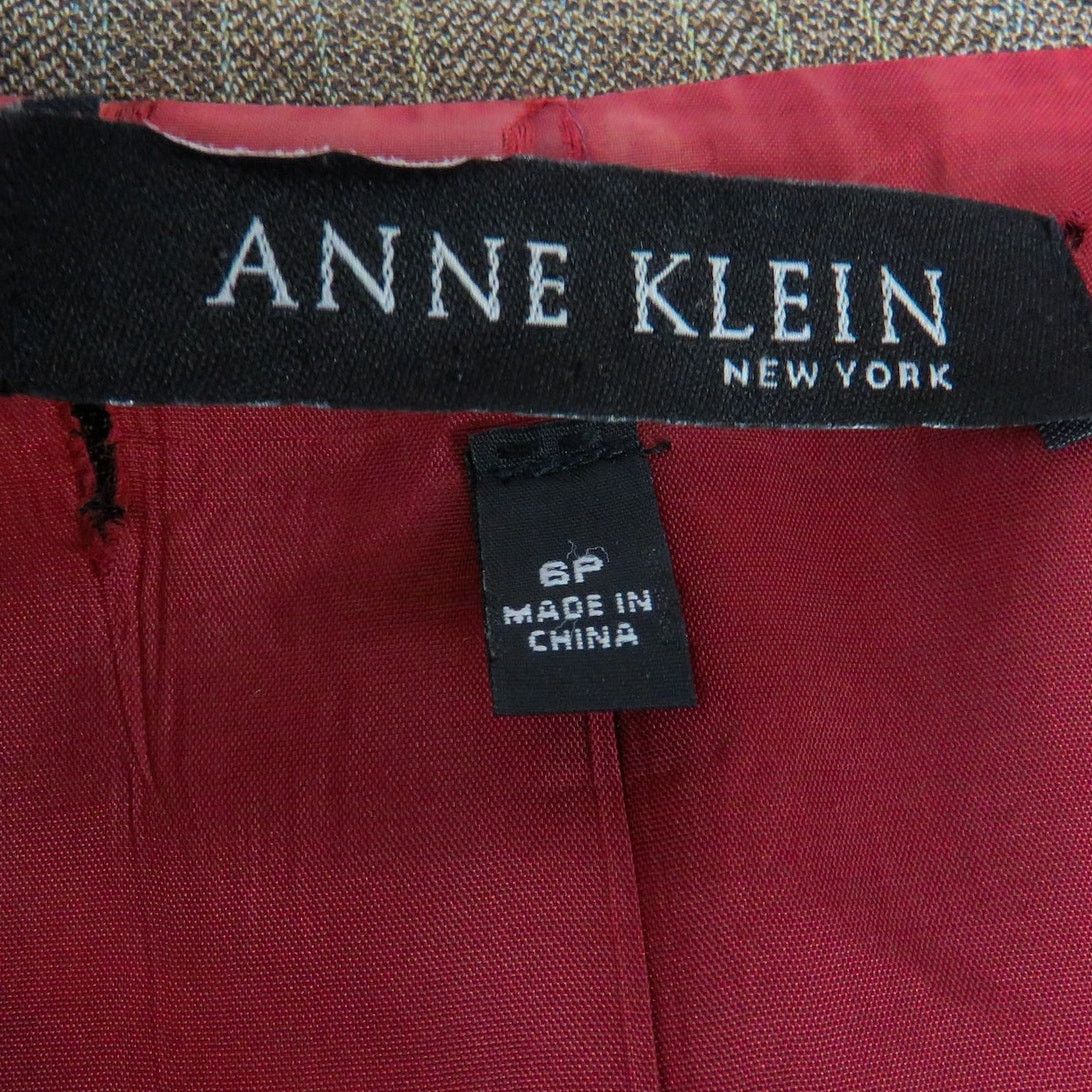 Anne Klein Anne Klein Brown Herringbone Vintage Blazer Jacket Size 6P Size S / US 4 / IT 40 - 4 Thumbnail