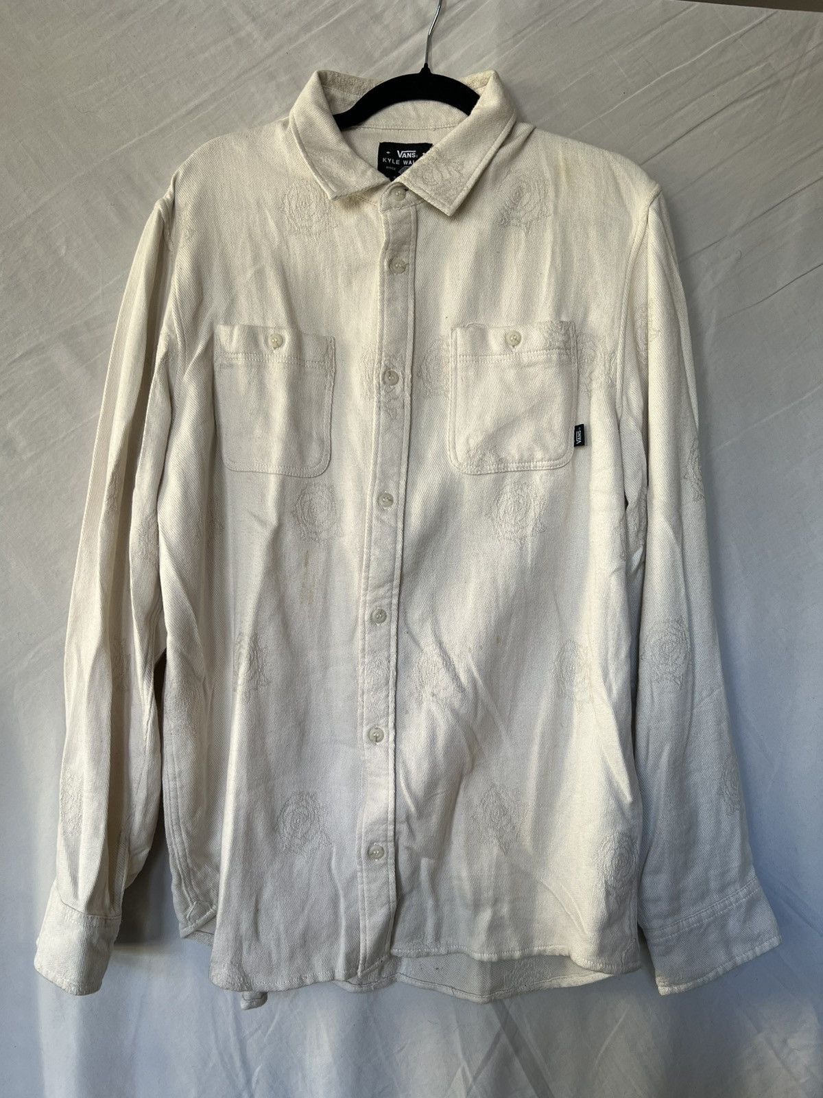 Vans Vans Antique White Kyle Walker L/S Flannel Shirt Size US L / EU 52-54 / 3 - 1 Thumbnail
