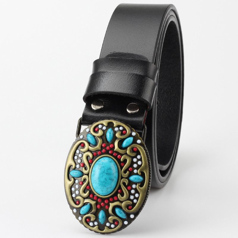 VIBE New Design Vintage Belt Riveted Belts Menswear Accessories Size ONE SIZE - 4 Thumbnail