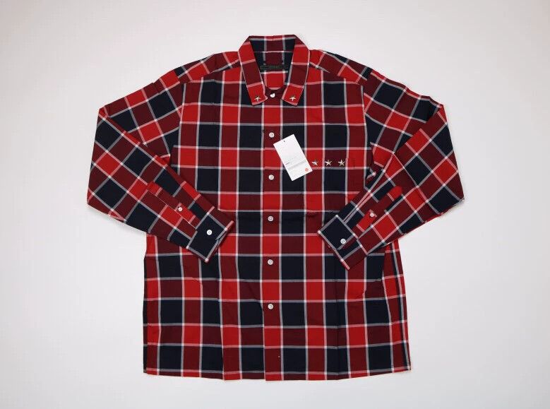 Sophnet. SOPHNET. 3D Star Black Red Check LS Shirt L Size US L / EU 52-54 / 3 - 1 Thumbnail