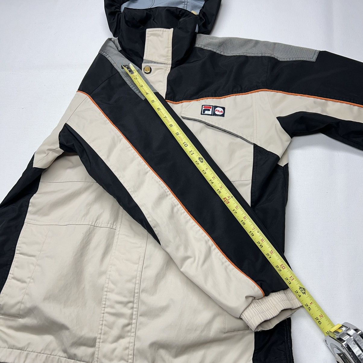 Fila × Vintage VTG Fila Jacket Beige Full Zip Pocket Hooded Coat Retro Size US XL / EU 56 / 4 - 24 Thumbnail