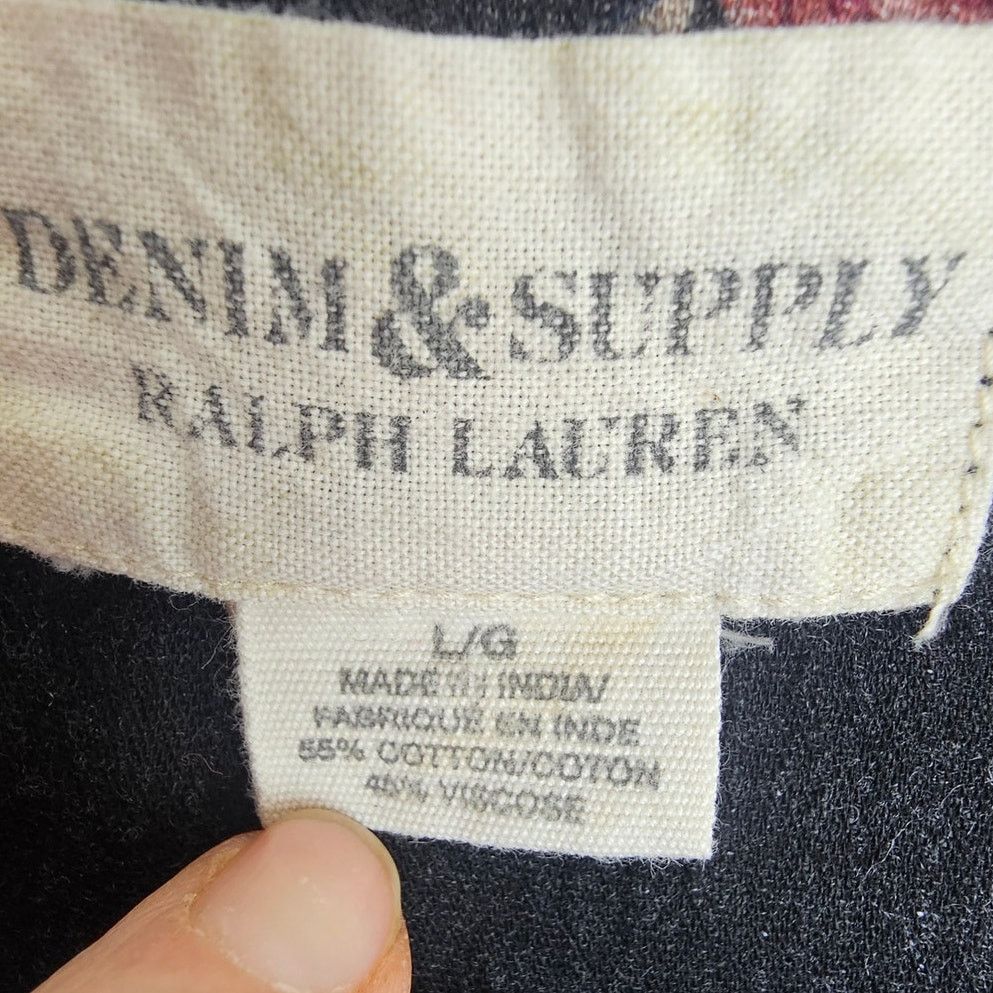 Denim & Supply Ralph Lauren Denim & Supply Ralph Lauren Womens Floral Babydoll Top Sz L Size L / US 10 / IT 46 - 6 Thumbnail