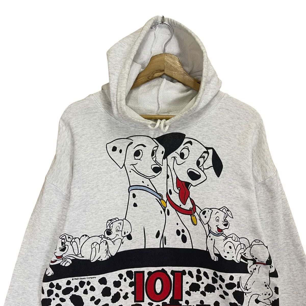 Disney × Japanese Brand × Vintage Vintage 90s 101 Dalmatian Dog Theme Graphic Pullover Hoodie Size US L / EU 52-54 / 3 - 4 Thumbnail