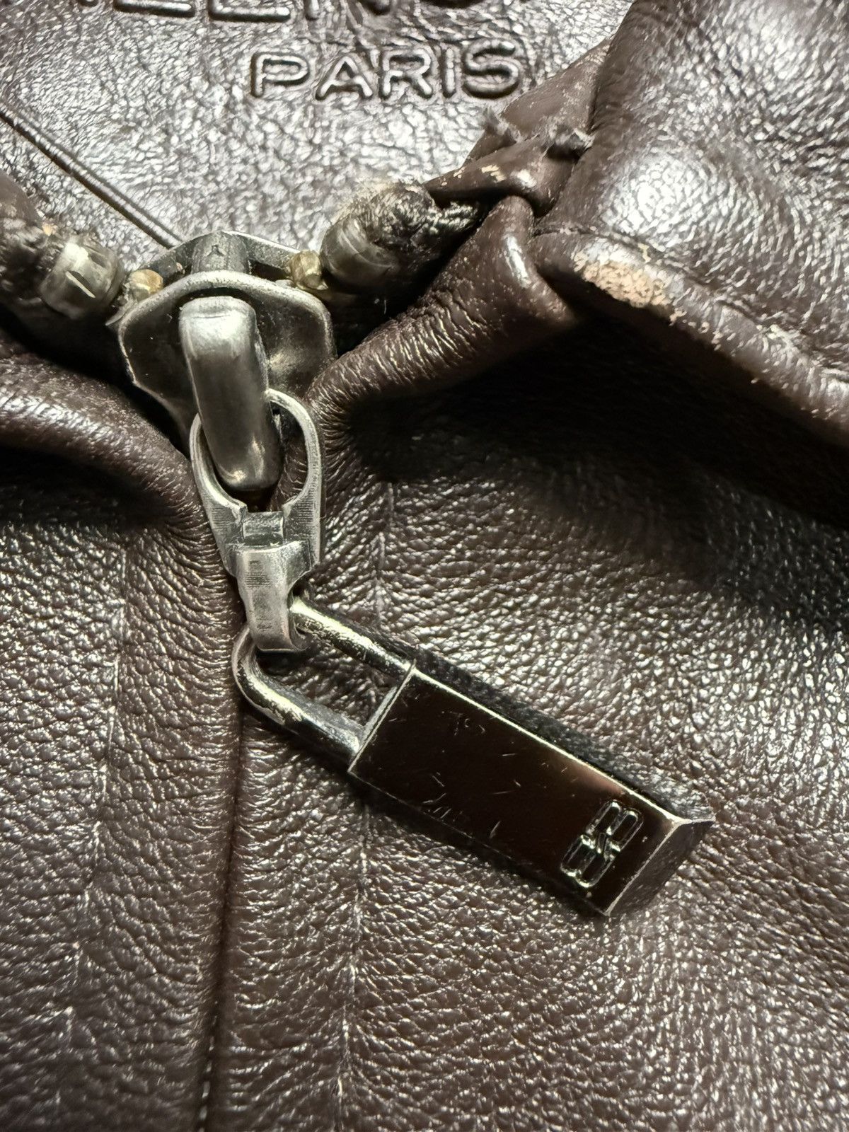 Balenciaga Balenciaga 1997 Nicolas Ghesquiere BB logo Leather Blouson Size US M / EU 48-50 / 2 - 8 Thumbnail