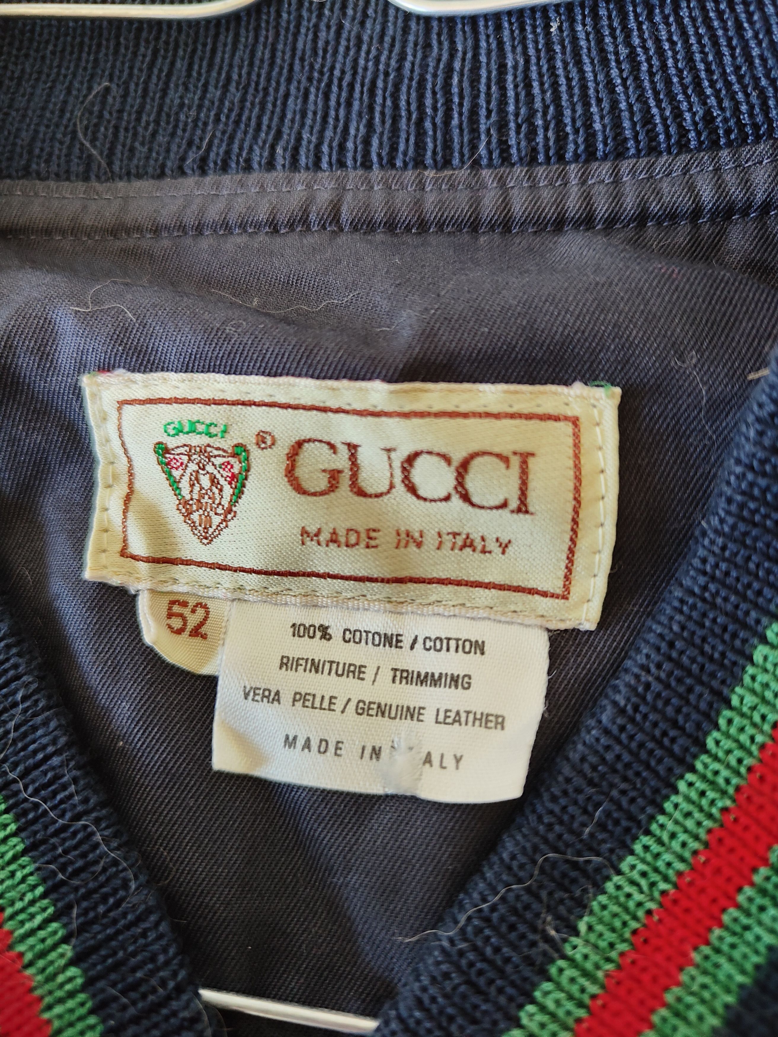 Gucci Vintage Gucci bomber jacket aviator logo 80s 90s Size US L / EU 52-54 / 3 - 6 Thumbnail