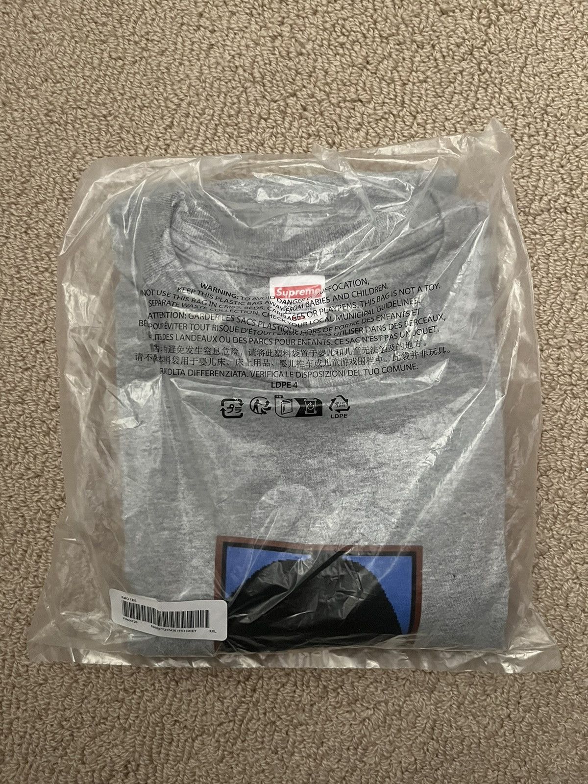 Supreme Supreme Emo Tee XXL Size US XXL / EU 58 / 5 - 2 Thumbnail