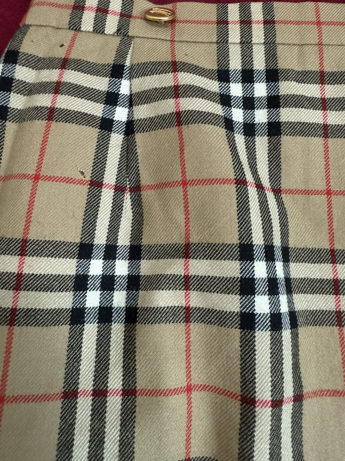 Burberry VINTAGE BURBERRY’S LONDON CHECKERED WOOL SKIRT Size 27" / US 4 / IT 40 - 6 Thumbnail