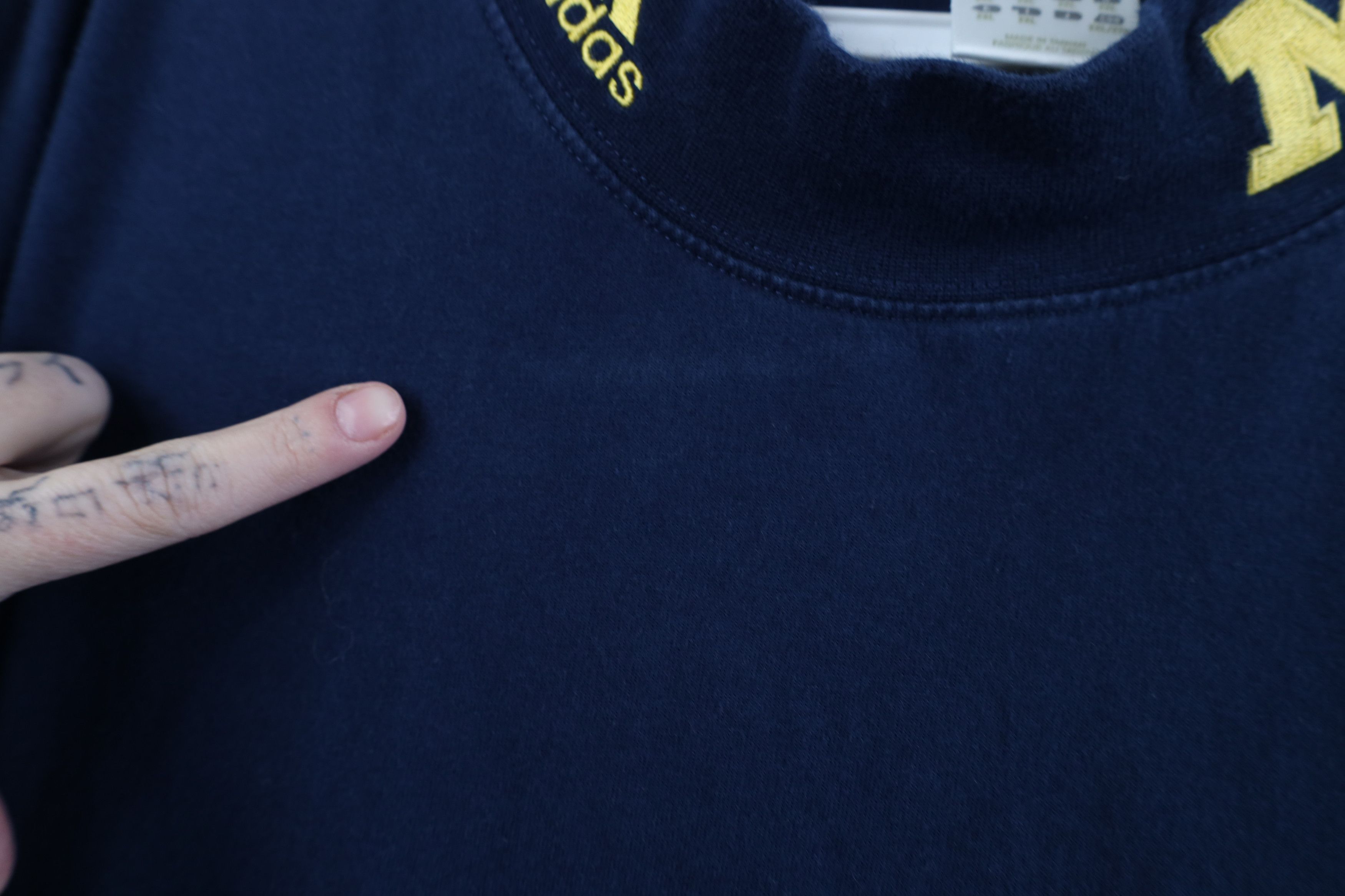 Adidas Vintage Adidas University of Michigan Long Sleeve T-Shirt Size US XXL / EU 58 / 5 - 6 Thumbnail