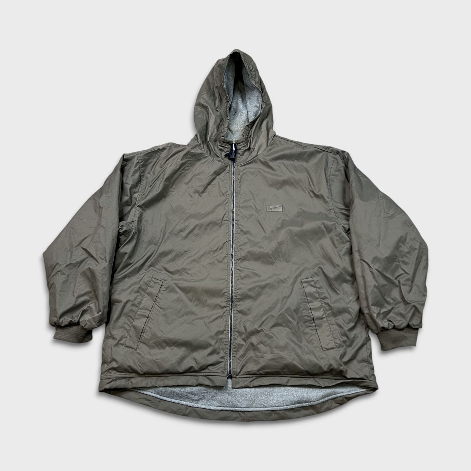 Nike × Vintage Vintage Nike Sportswear Jacket Large Swoosh Reversible 90s Size US L / EU 52-54 / 3 - 1 Thumbnail