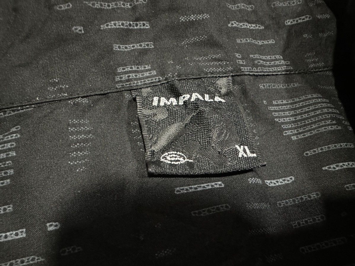 If Six Was Nine 🔥Sick Y2K Impala Tribal Black Camo Shirt Size US XL / EU 56 / 4 - 9 Thumbnail