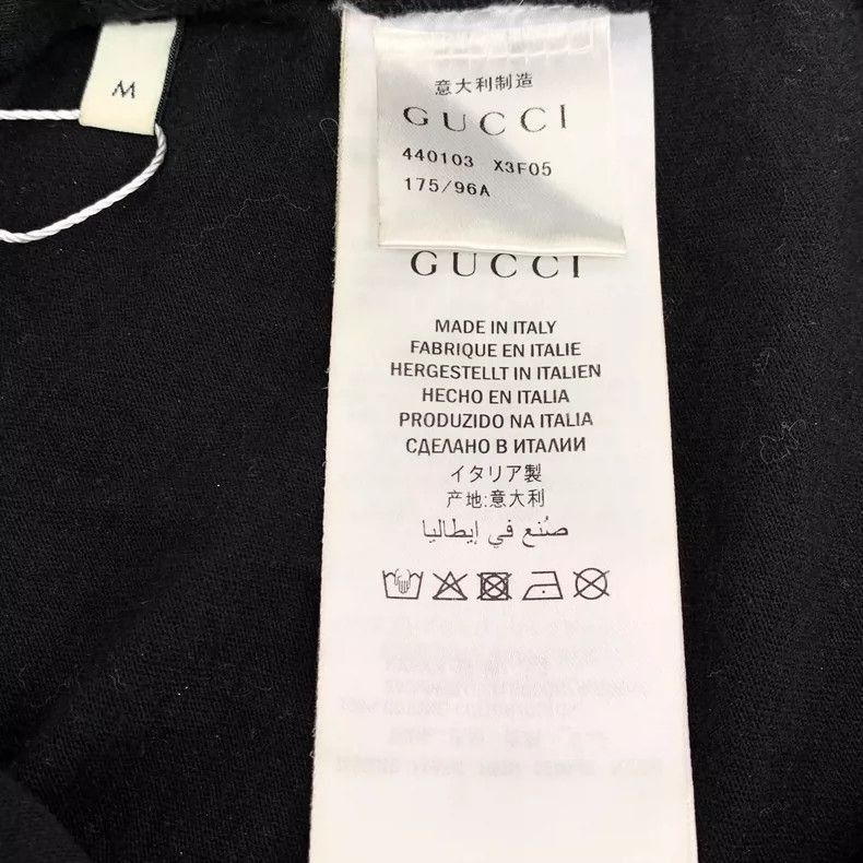 Gucci Gucci Black Logo Cotton TShirt M Size-2505 Size M / US 6-8 / IT 42-44 - 7 Thumbnail