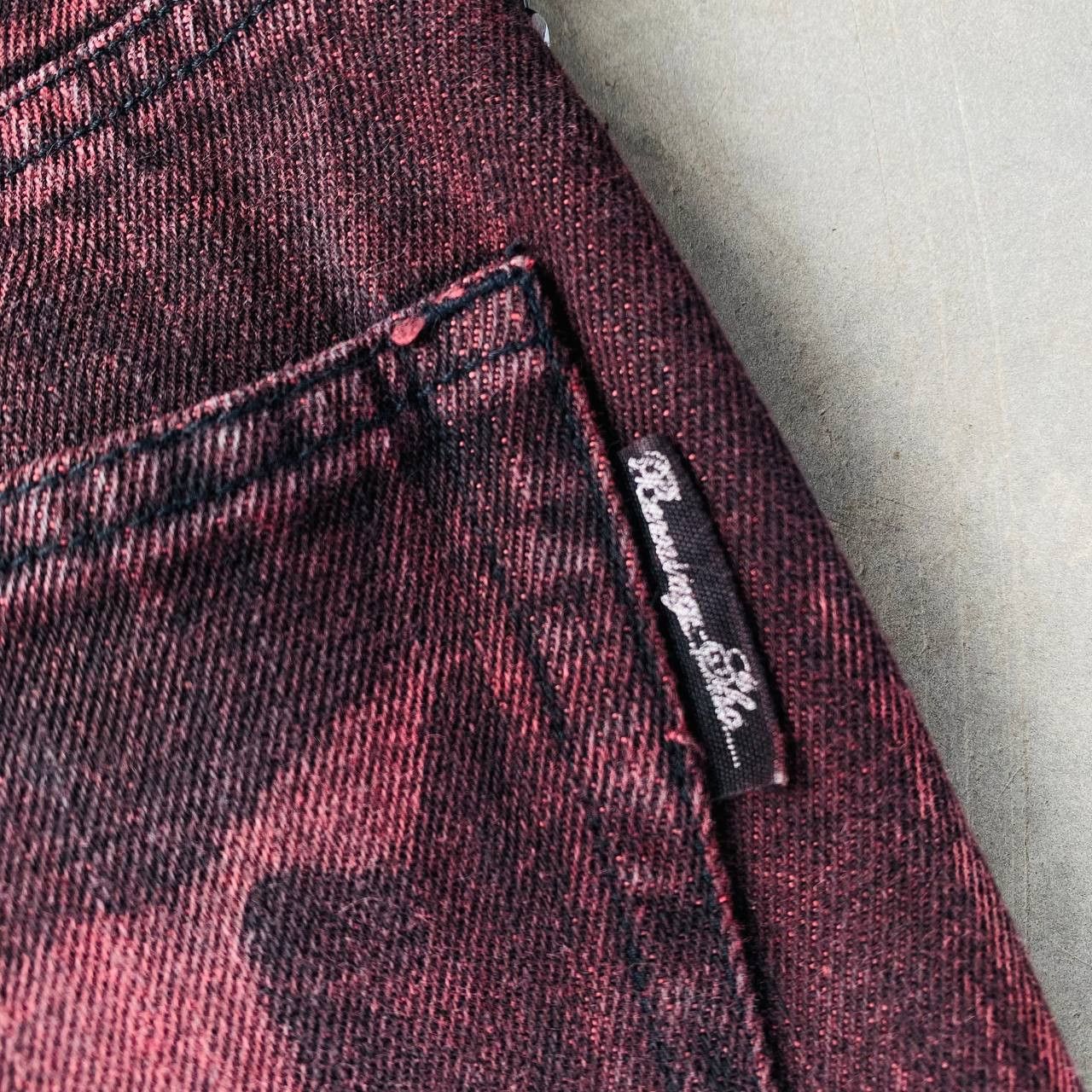 If Six Was Nine FLARED BERNING-SHO SKULL DYE DISTRESSED TORNADO MART STYLE Size US 28 / EU 44 - 5 Thumbnail