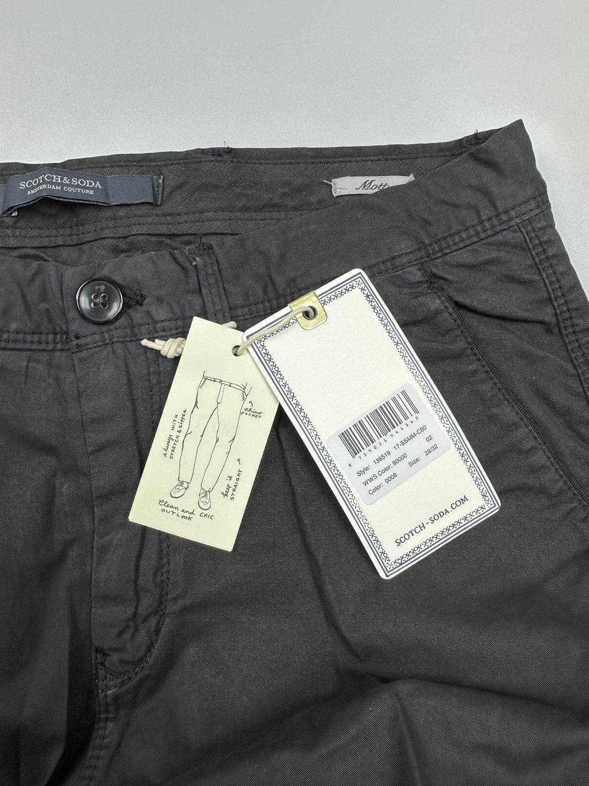 Scotch & Soda Black Skinny Light Trousers Scotch&Soda Size US 28 / EU 44 - 3 Thumbnail