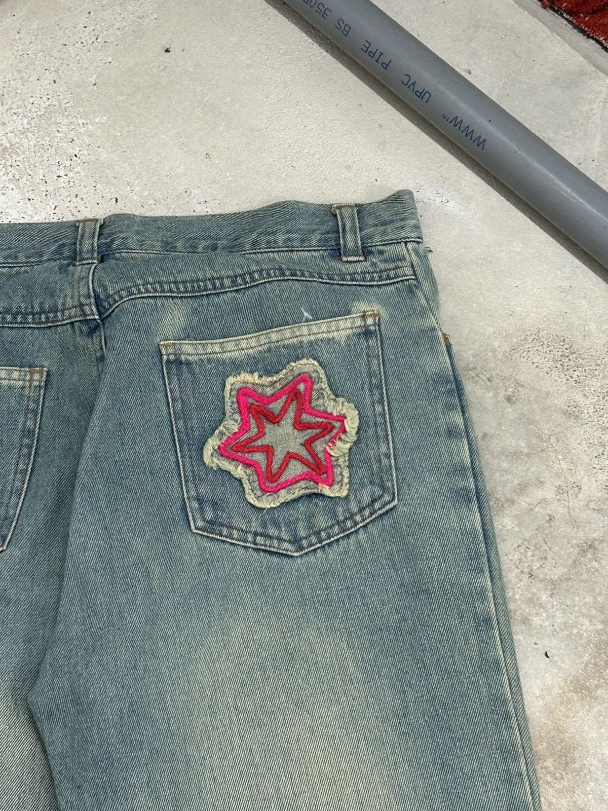 Tornado Mart Active Co. Denim Flare Jean Art Embroidery Size US 30 / EU 46 - 10 Thumbnail