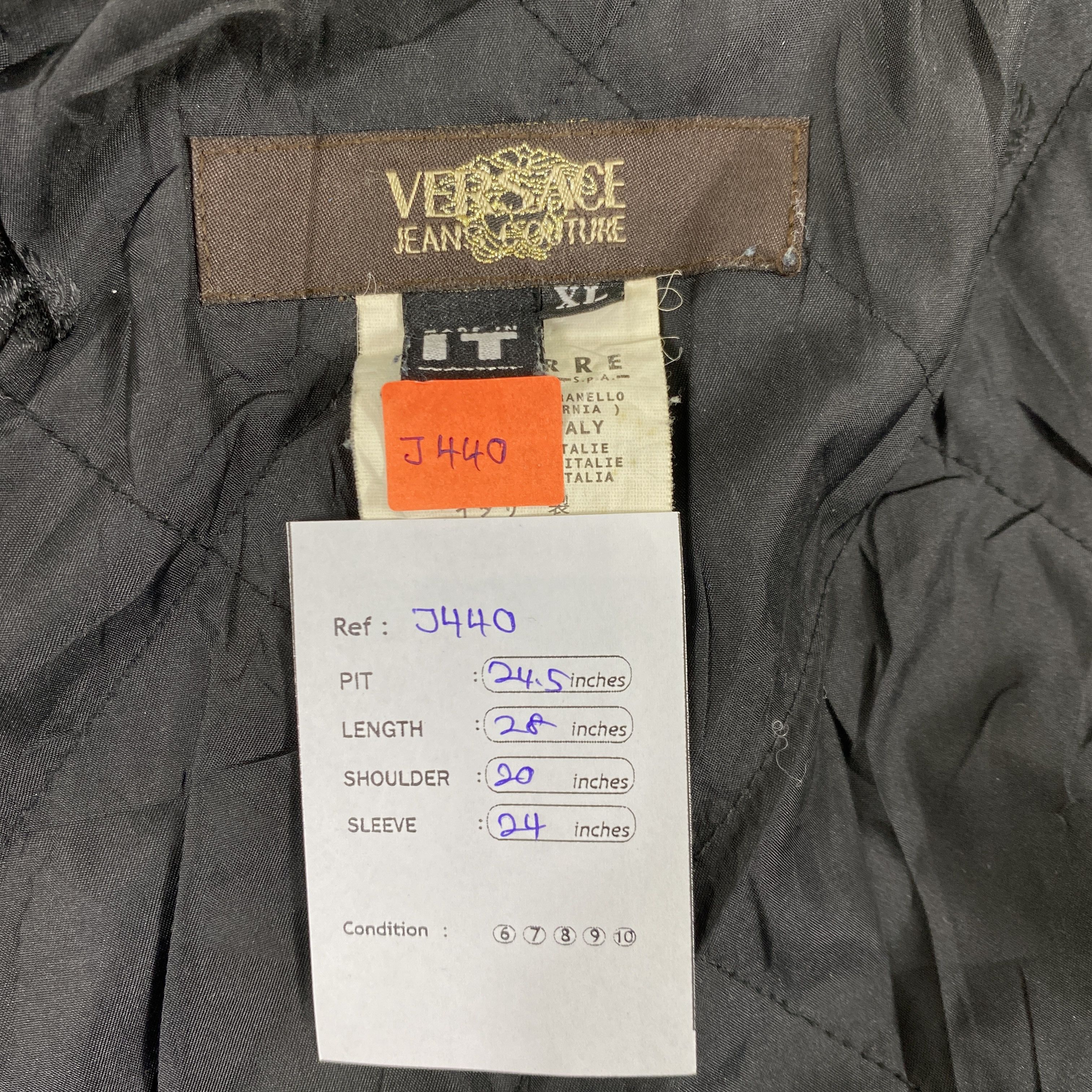 14th Addiction Vintage Gianni Versace Italy Black Medium Jacket- J440 Size US M / EU 48-50 / 2 - 7 Thumbnail