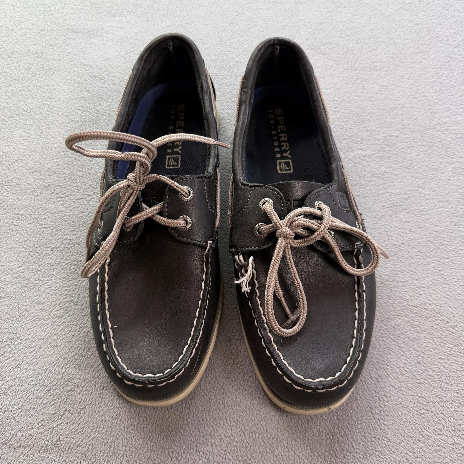 Sperry Top-Sider Gray/Navy Leather/Canvas Chukka Boots, Size 9.5M Sperry Top-Sider Waterproof Rain Duck Shoes main image 2