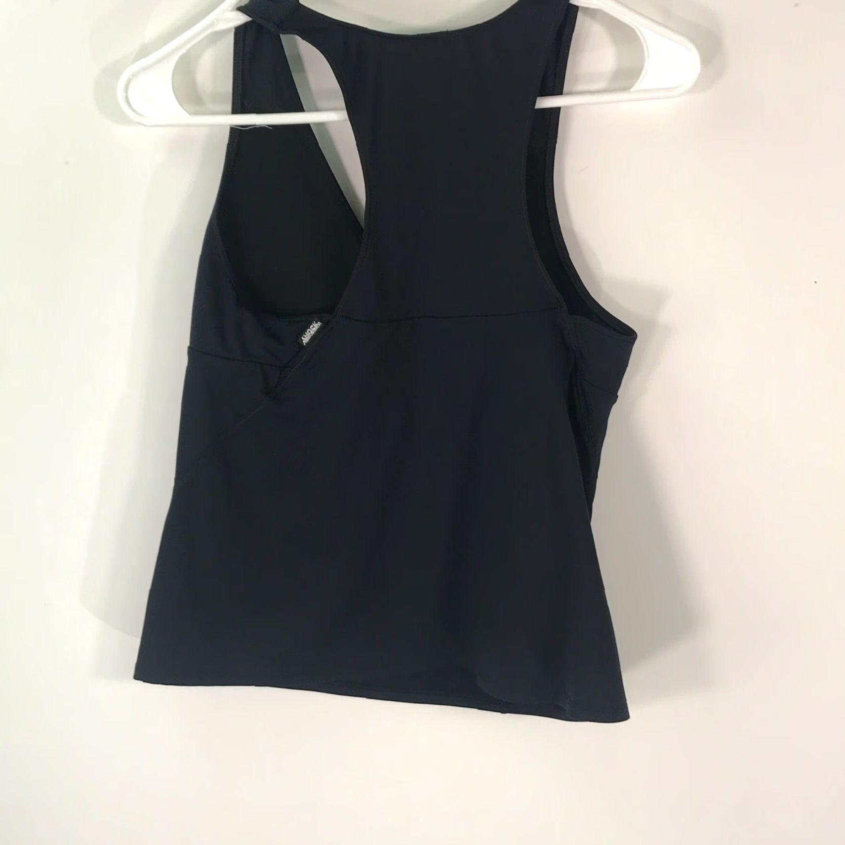 Vintage Shock Absorber Womens Tank Black Cropped Pullover 36C V-Neck Sleeveless Shirt Top Size XS / US 0-2 / IT 36-38 - 2 Thumbnail