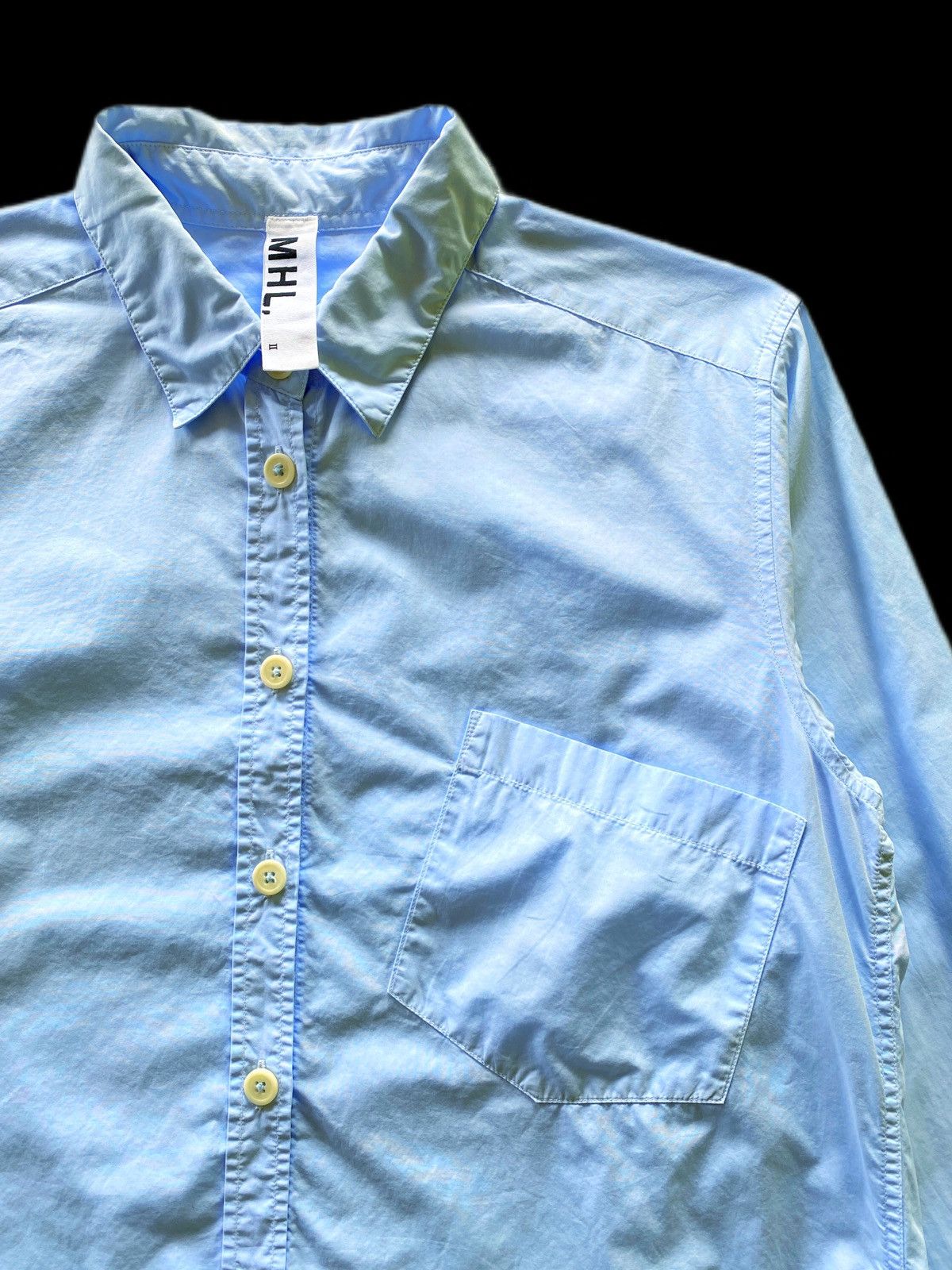 Margaret Howell Vintage Margaret Howell Boxy Military Chambray Shirt Size US M / EU 48-50 / 2 - 2 Thumbnail