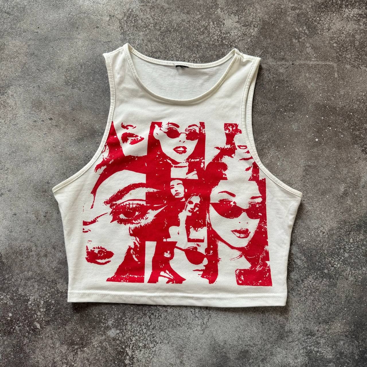 20471120 × Hysteric Glamour × Japanese Brand Amazing Glamour Vintage Crop Top Size S / US 4 / IT 40 - 1 Thumbnail