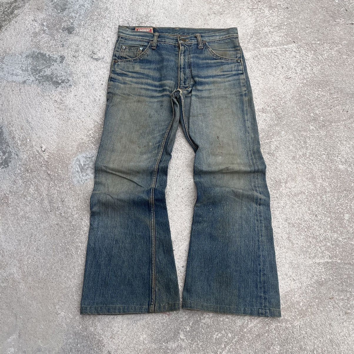Marks & Spencer × Vintage “SPENCER” CRAZY VINTAGE SPENCER BOOTCUT DIRTY JEANS DENIM Size US 30 / EU 46 - 1 Thumbnail