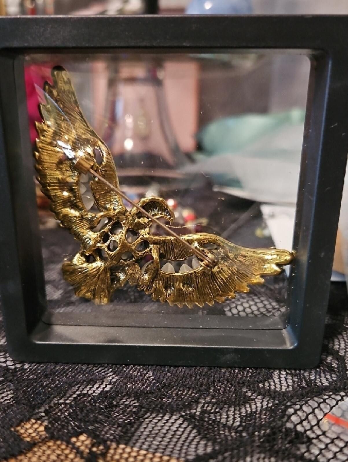 Other Gold-Tone Crystal Eagle Brooch Size ONE SIZE - 2 Thumbnail