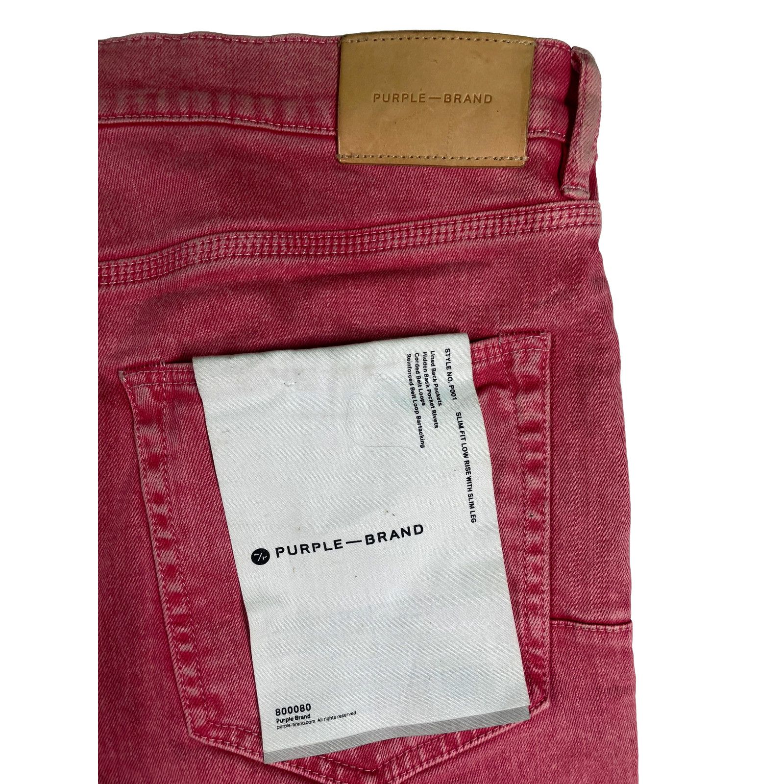 Purple Brand Purple Brand Plain Red Wash Jeans Size US 36 / EU 52 - 3 Thumbnail