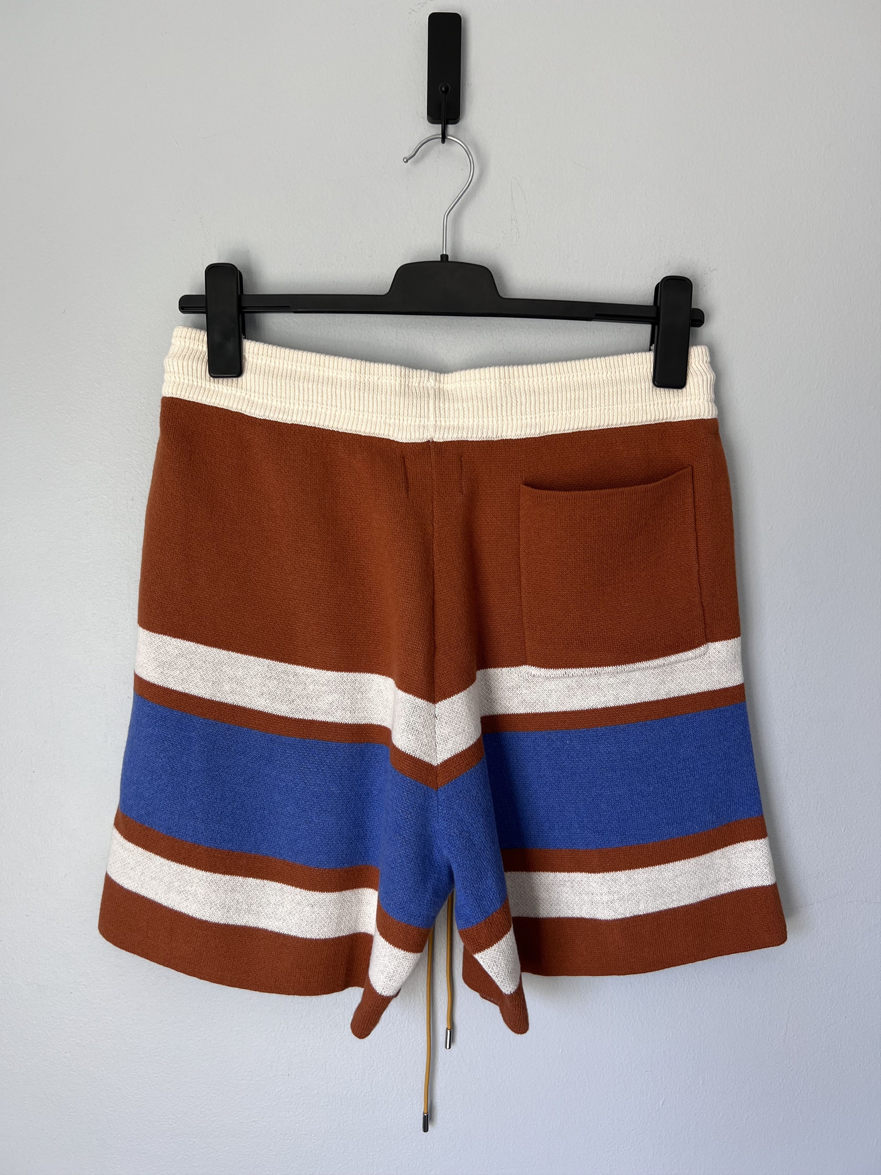 Rhude Rhude Pravil Racing Knit Shorts in Brick Red Size US 36 / EU 52 - 4 Thumbnail