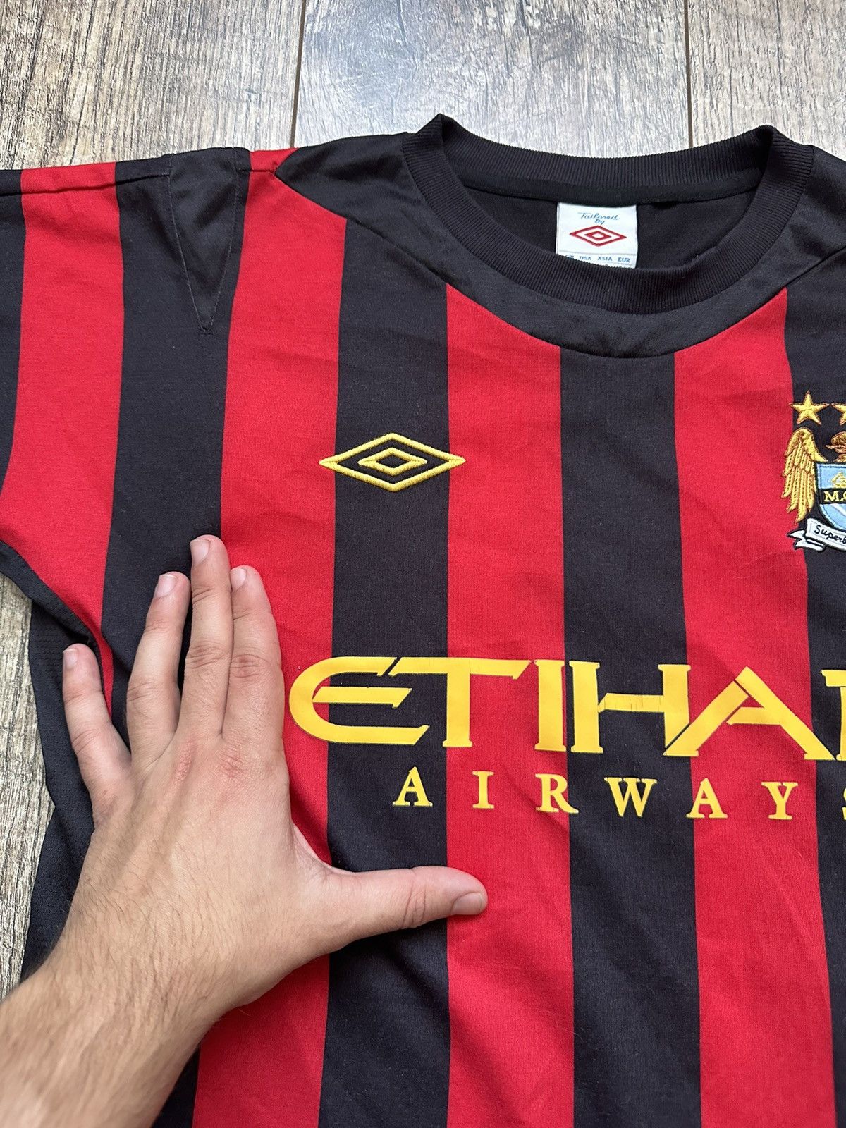 Umbro 2011/12 Umbro Manchester City FC Away Soccer Jersey/Shirt Size US S / EU 44-46 / 1 - 5 Thumbnail