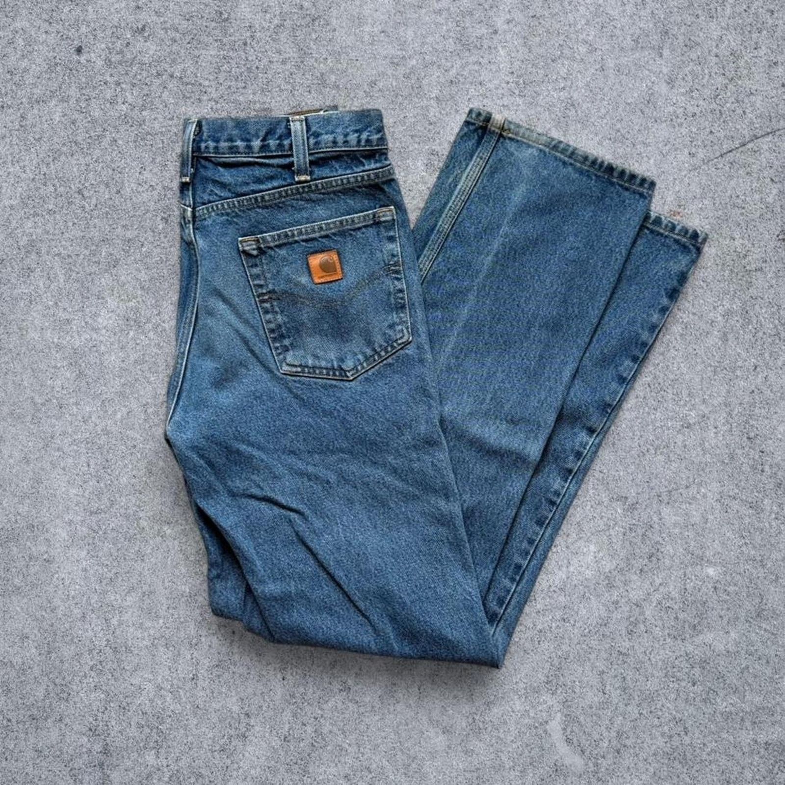 Carhartt Vintage Carhartt 90s B460 Relaxed Fit Jeans Blue Size US 32 / EU 48 - 4 Thumbnail