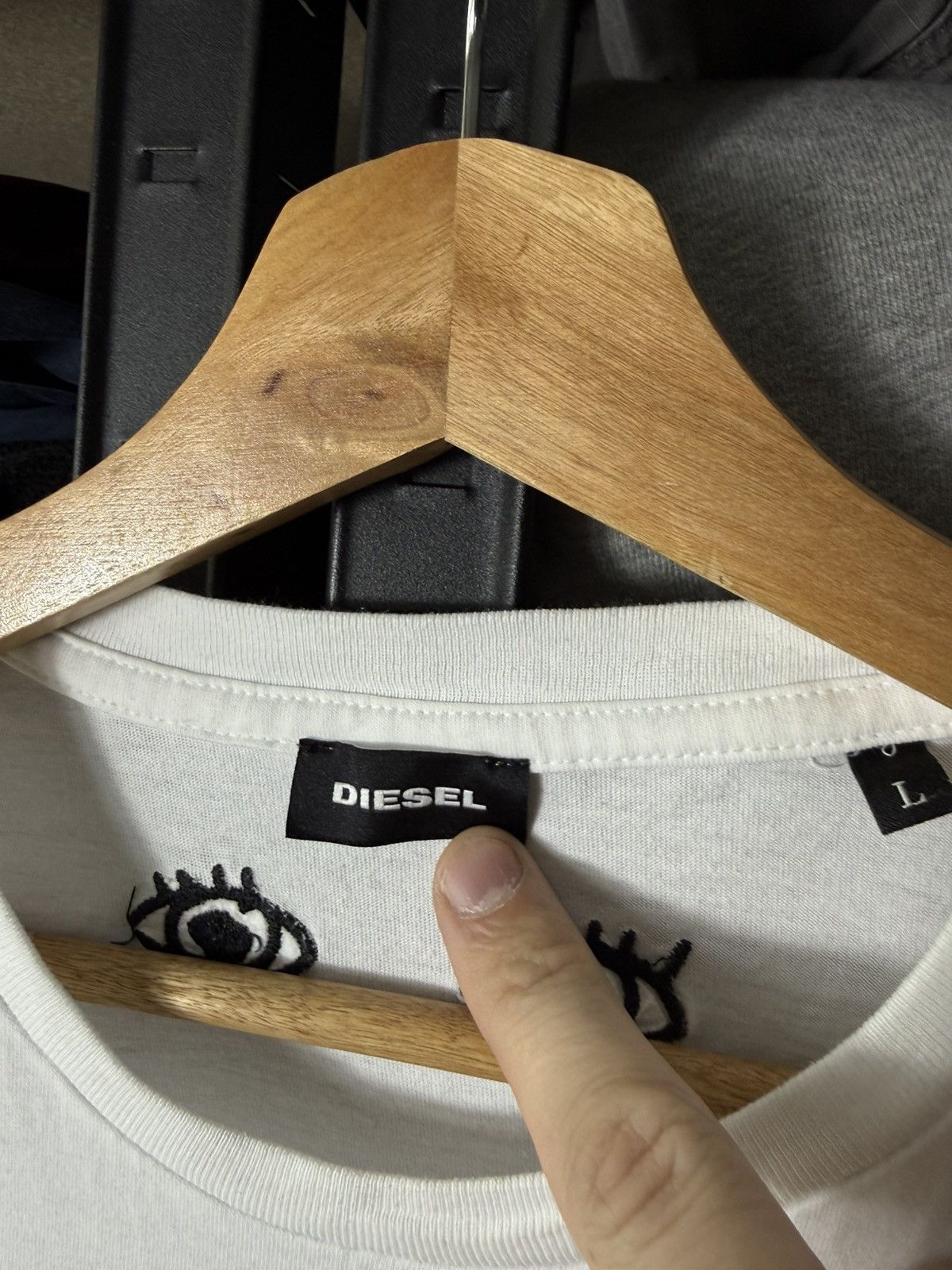 Diesel Diesel Graphic T-Shirt “Damn Your Eyes” White Tee Streetwear Size US L / EU 52-54 / 3 - 7 Thumbnail