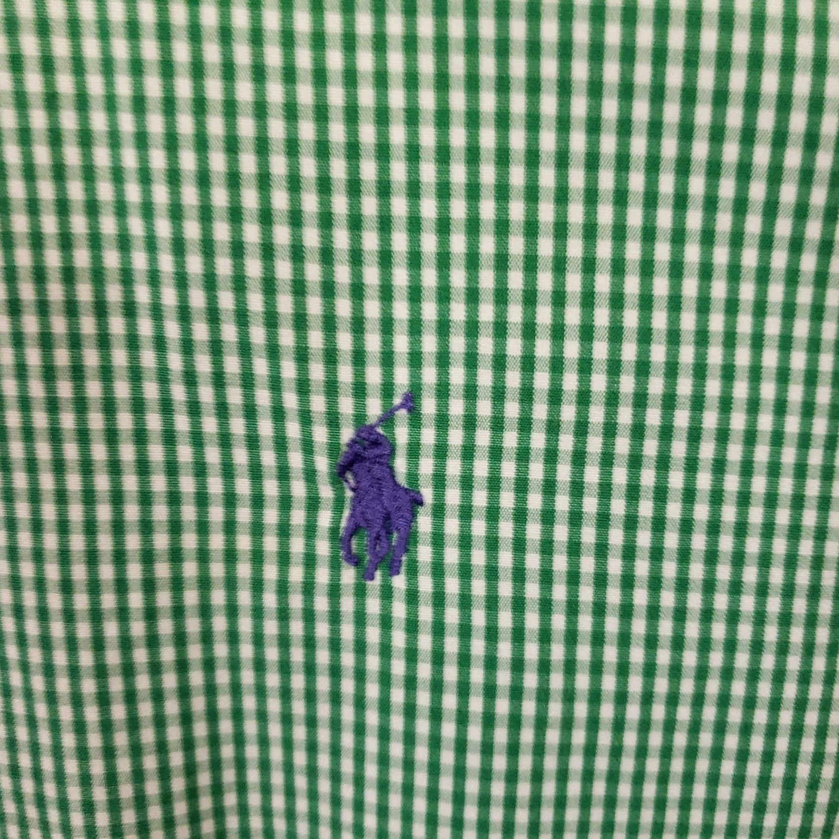 Ralph Lauren Ralph Lauren Button-Down Blake Shirt Men L Green Check Cotton Short Sleeve Button-Up Shirt Size US L / EU 52-54 / 3 - 6 Thumbnail