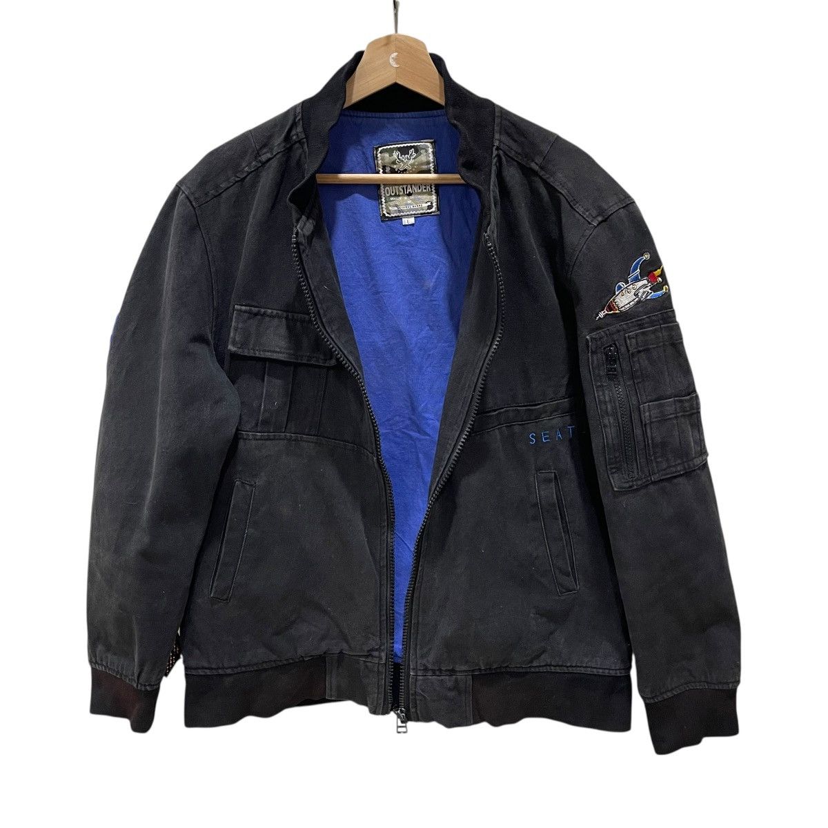 Vintage Seatle Paradise Tavern Duck Canvas Bomber Jacket Size US M / EU 48-50 / 2 - 9 Thumbnail