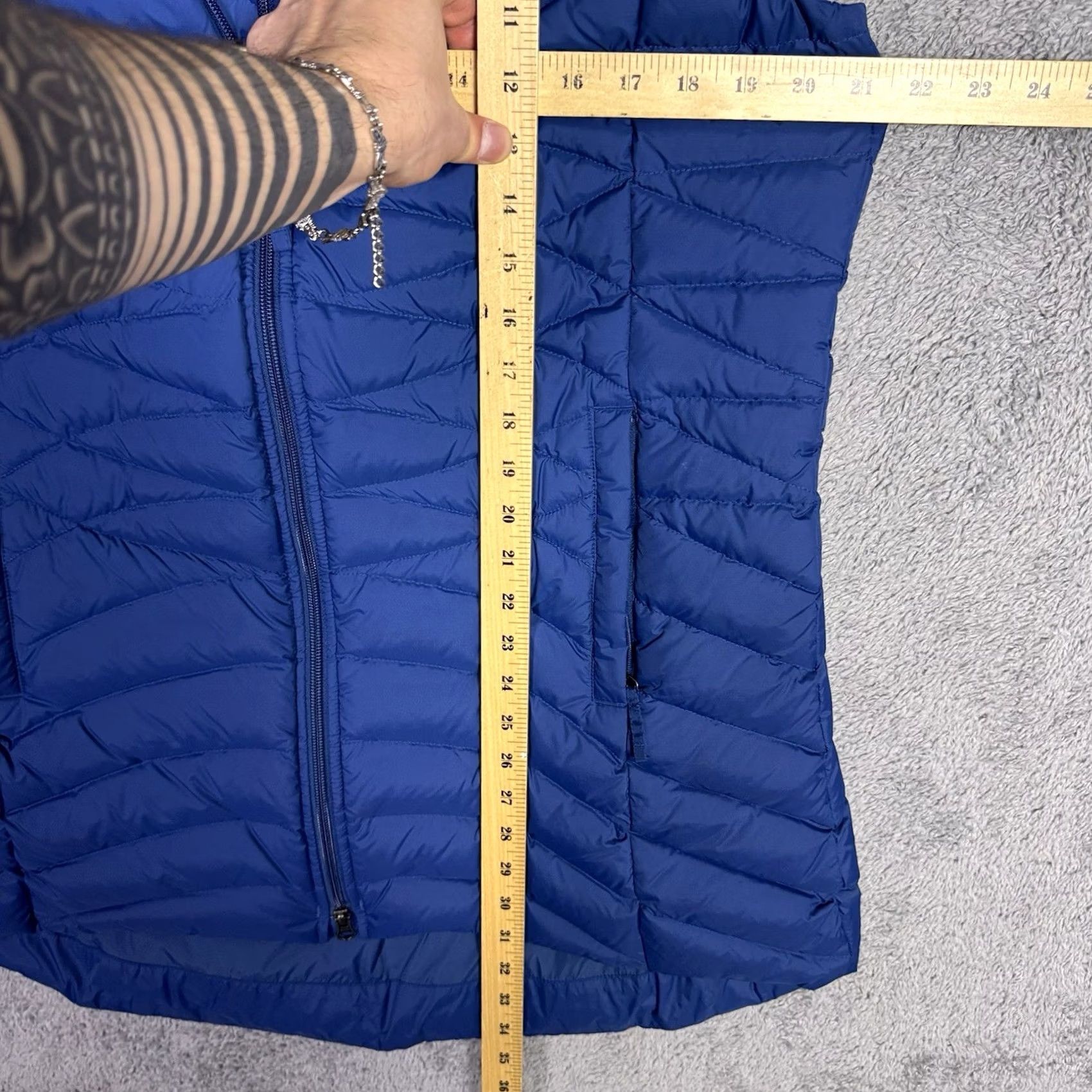 Duluth Trading Company Duluth Trading Vest Women L Down Quilted Puffer Long Cordura Fall Winter Blue Zip【】 Size L / US 10 / IT 46 - 7 Thumbnail