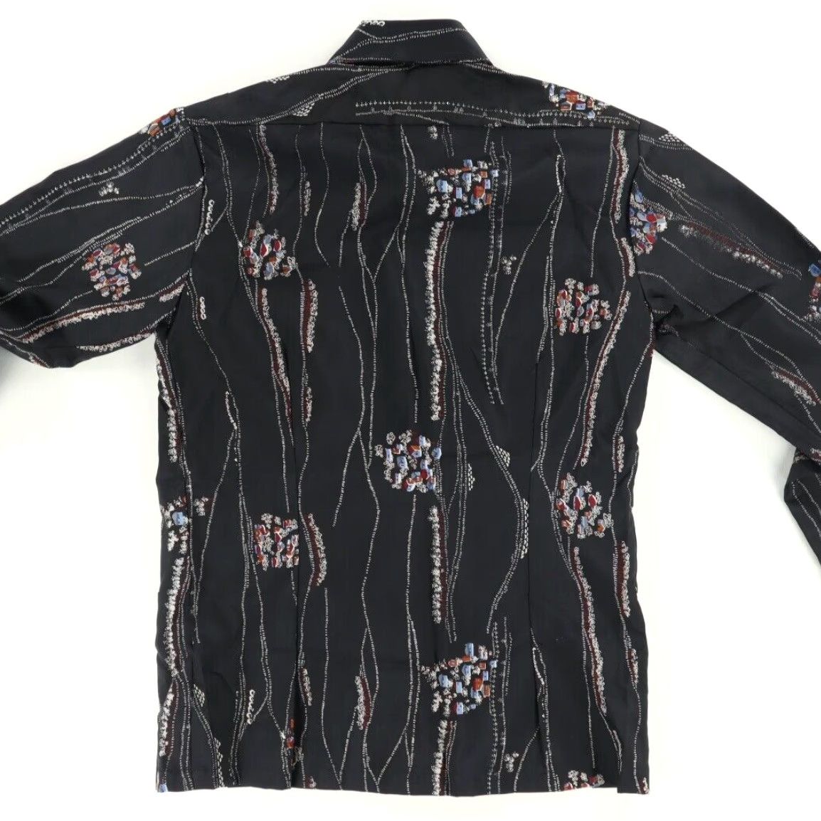 Vintage VTG Mark Elliot Couture Sport All Over Print Long Sleeve Button Up Shirt Black Men's L Size US L / EU 52-54 / 3 - 4 Thumbnail