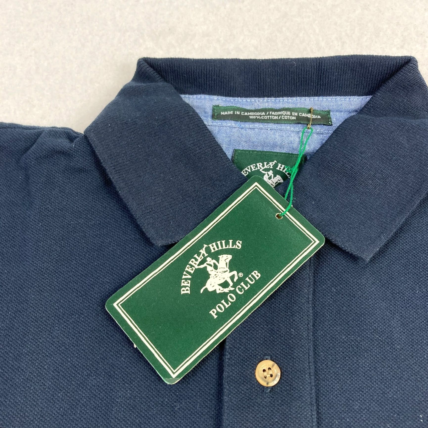 Beverly Hills Polo Club VINTAGE Beverly Hills Polo Club Polo Shirt Mens M Navy Blue Embroidered NWT Shirt Size US M / EU 48-50 / 2 - 4 Thumbnail