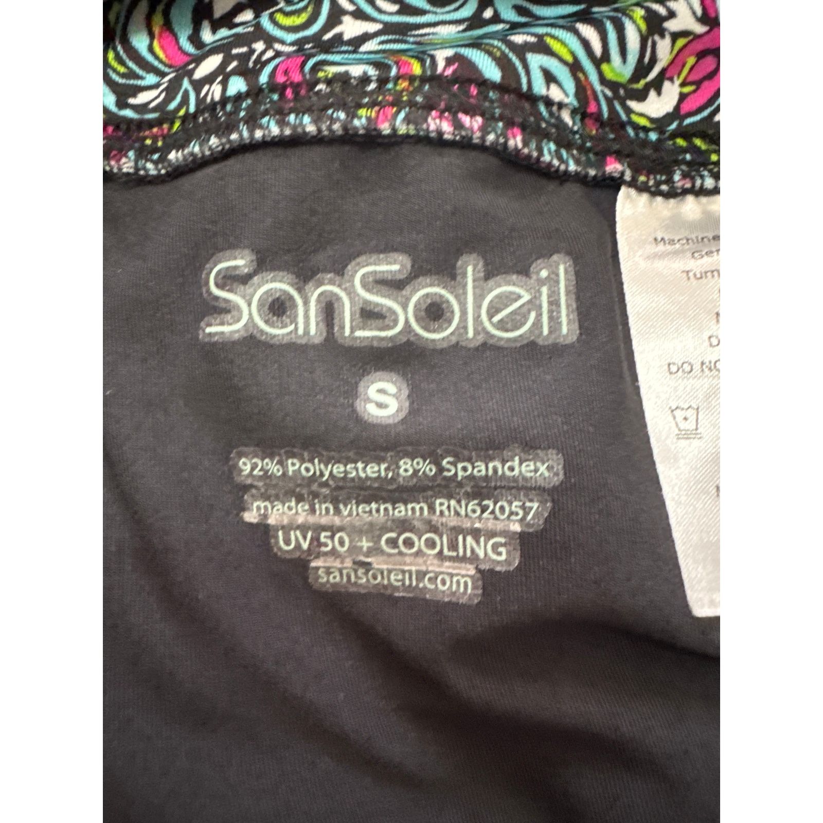 & Other Stories San Soleil Small UV 50+ Cooling Black Capri Paisley Skirt Size ONE SIZE - 4 Thumbnail