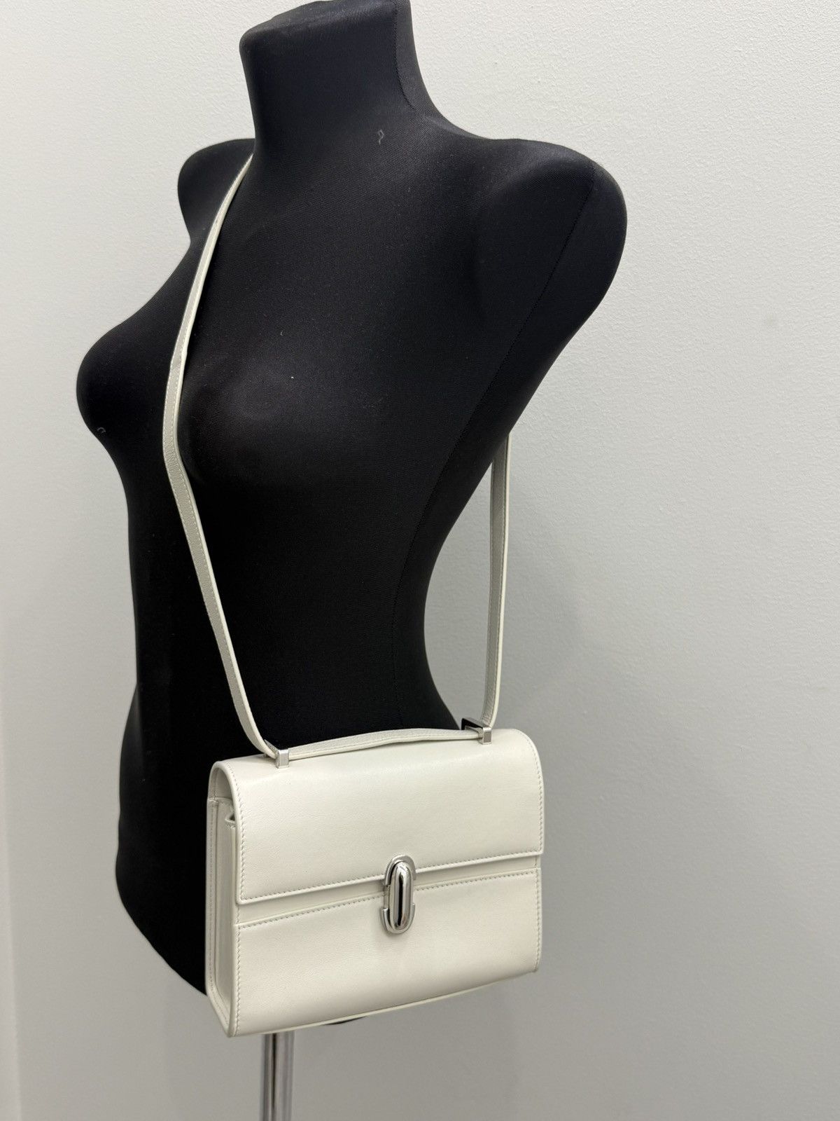 Savette Savette White Lether Shoulder Bag Size ONE SIZE - 3 Thumbnail