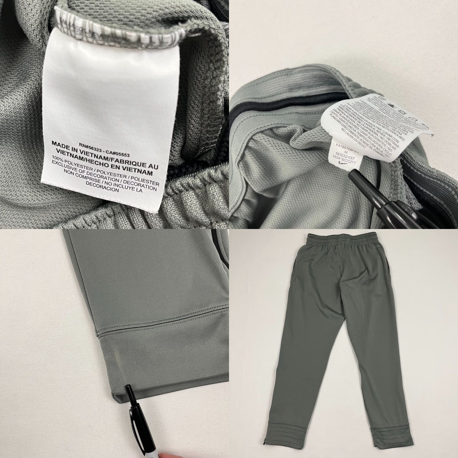 Nike Nike Kobe Pants Mens Medium x 28" Gray Basketball Training Dri-Fit Mamba Jogger Pants Mens Gray Nike Dri-FIT Basketball Shoes? Size US 31 - 8 Thumbnail