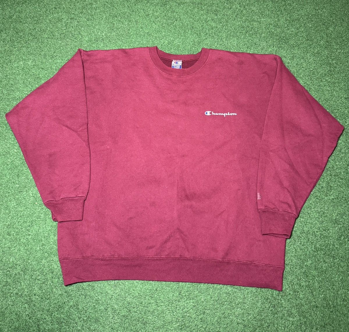 Champion Vintage 90s Champion Wine Purple XL Crewneck Sweatshirt Size US XL / EU 56 / 4 - 1 Thumbnail