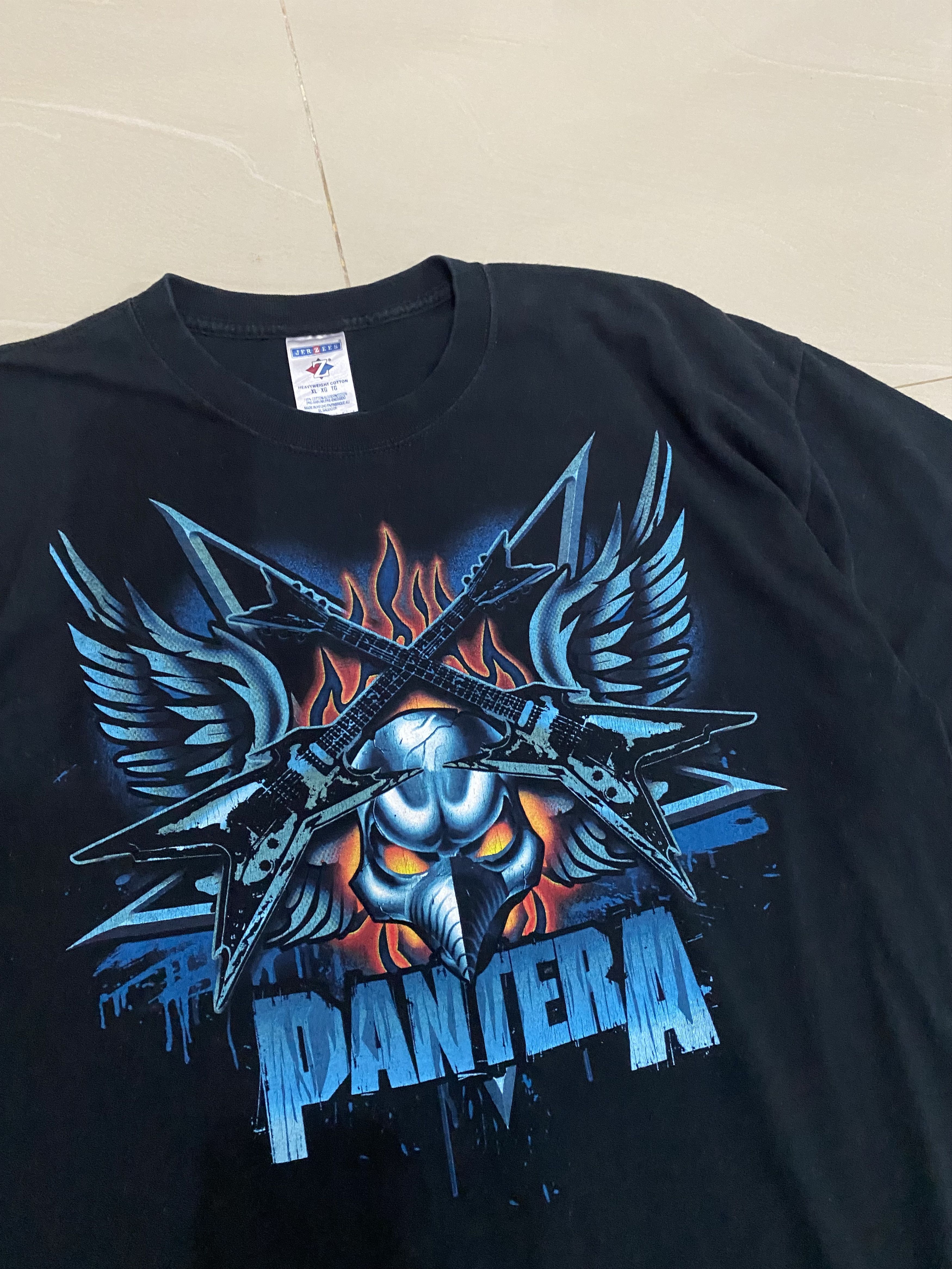 Band Tees Vintage Pantera Band Tee Rock Matel Jerzees Tshirt Size US XL / EU 56 / 4 - 2 Thumbnail