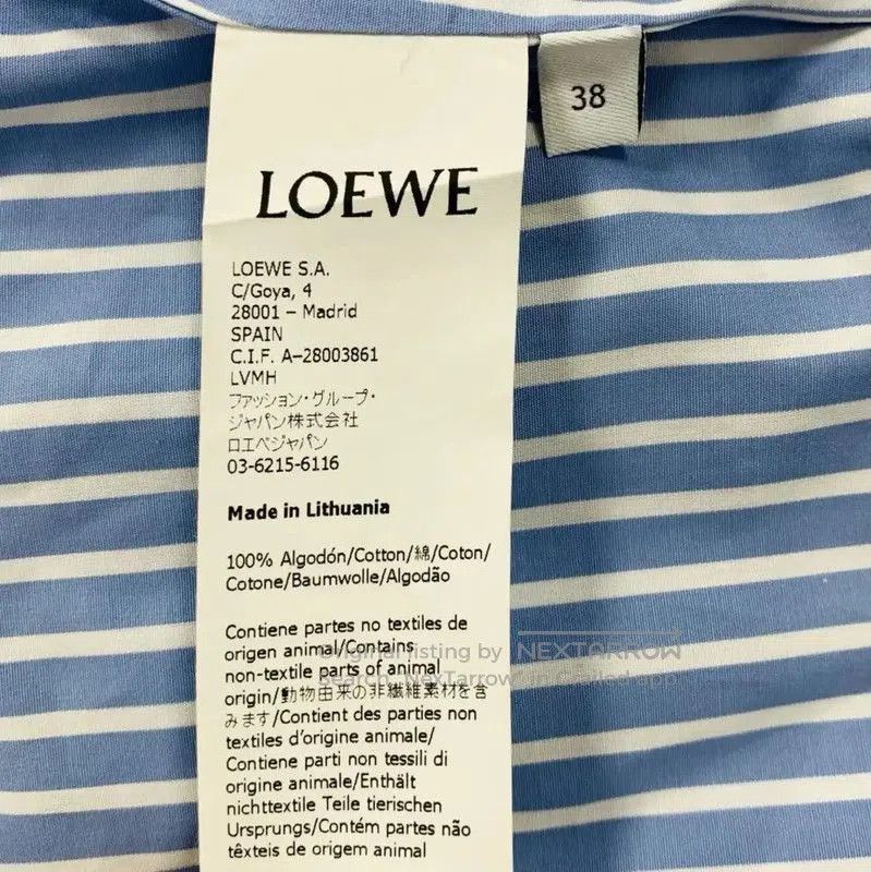 Loewe Loewe Blue Cotton Women's Shirt . Size M / US 6-8 / IT 42-44 - 4 Thumbnail