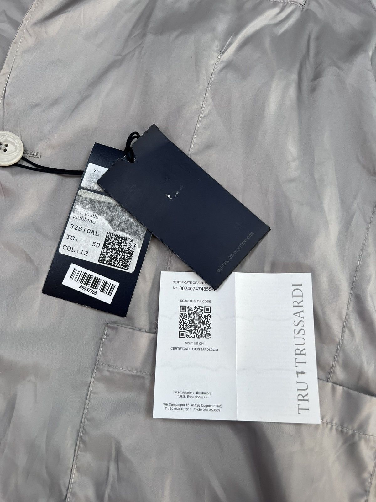 Trussardi NWT Trussardi Men’s Technical Blazer Jacket Gray Sz IT 50 Size 40R - 9 Thumbnail