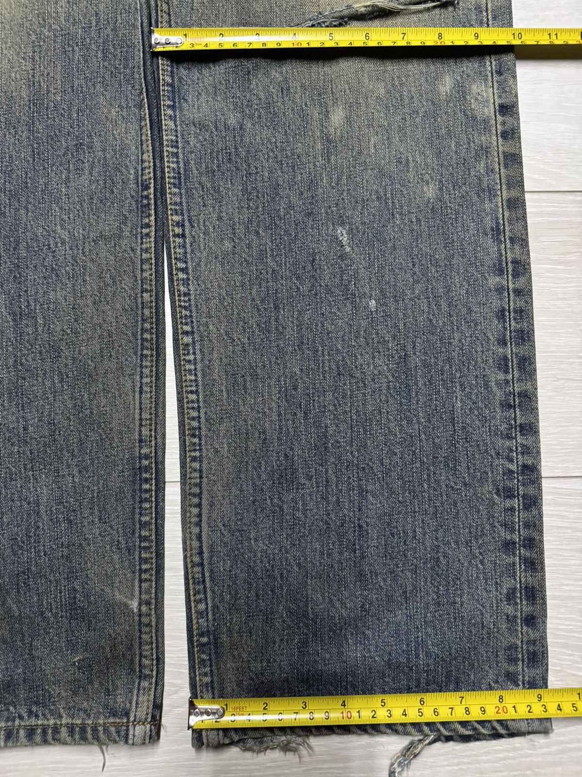 Levi's Vintage Levis 503 Mud Wash Distressed Baggy Jeans Size US 33 - 18 Thumbnail