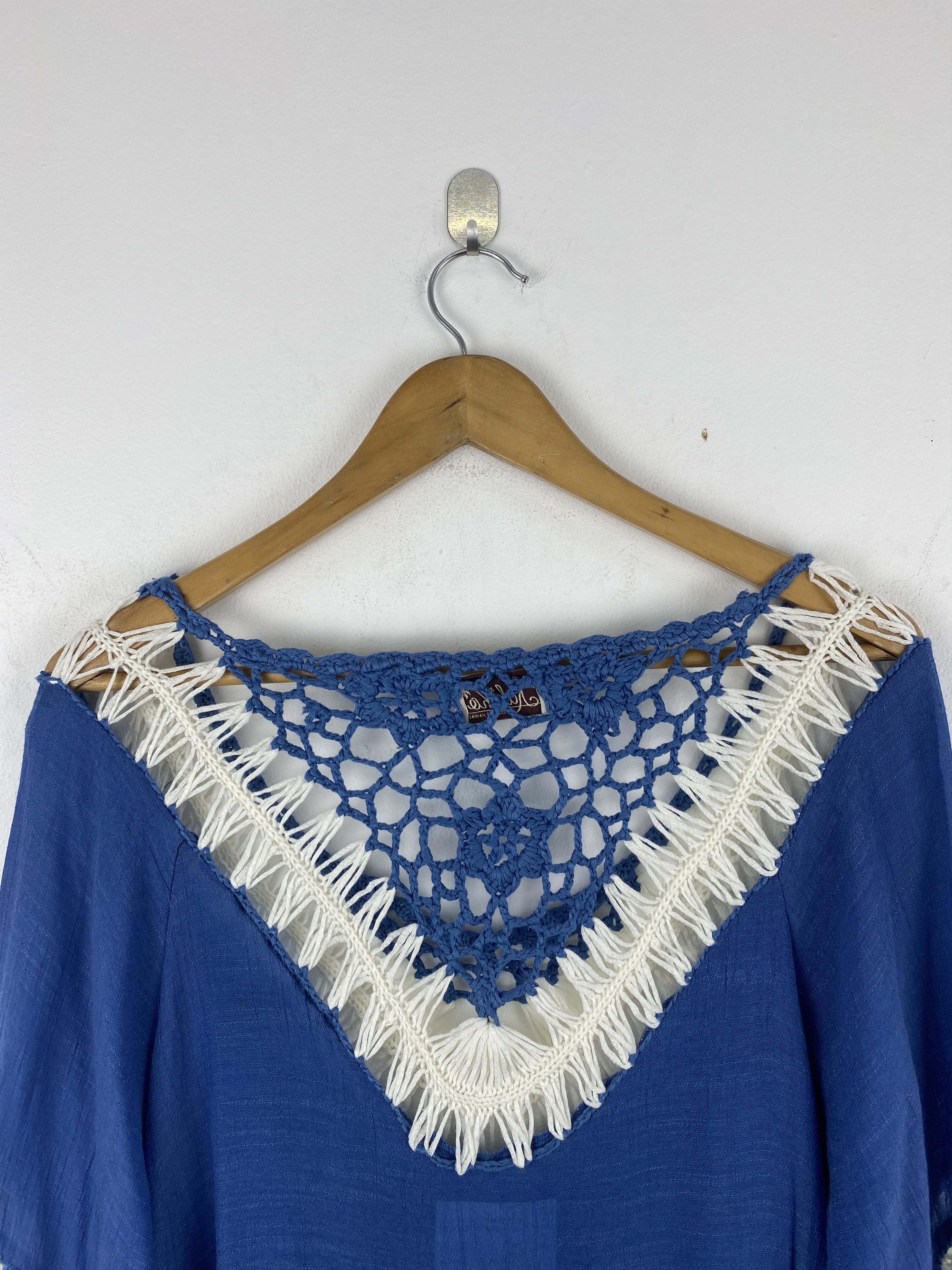 Vintage Vintage Hawaiian Crochet Short Sleeve Size US XS / EU 42 / 0 - 4 Thumbnail