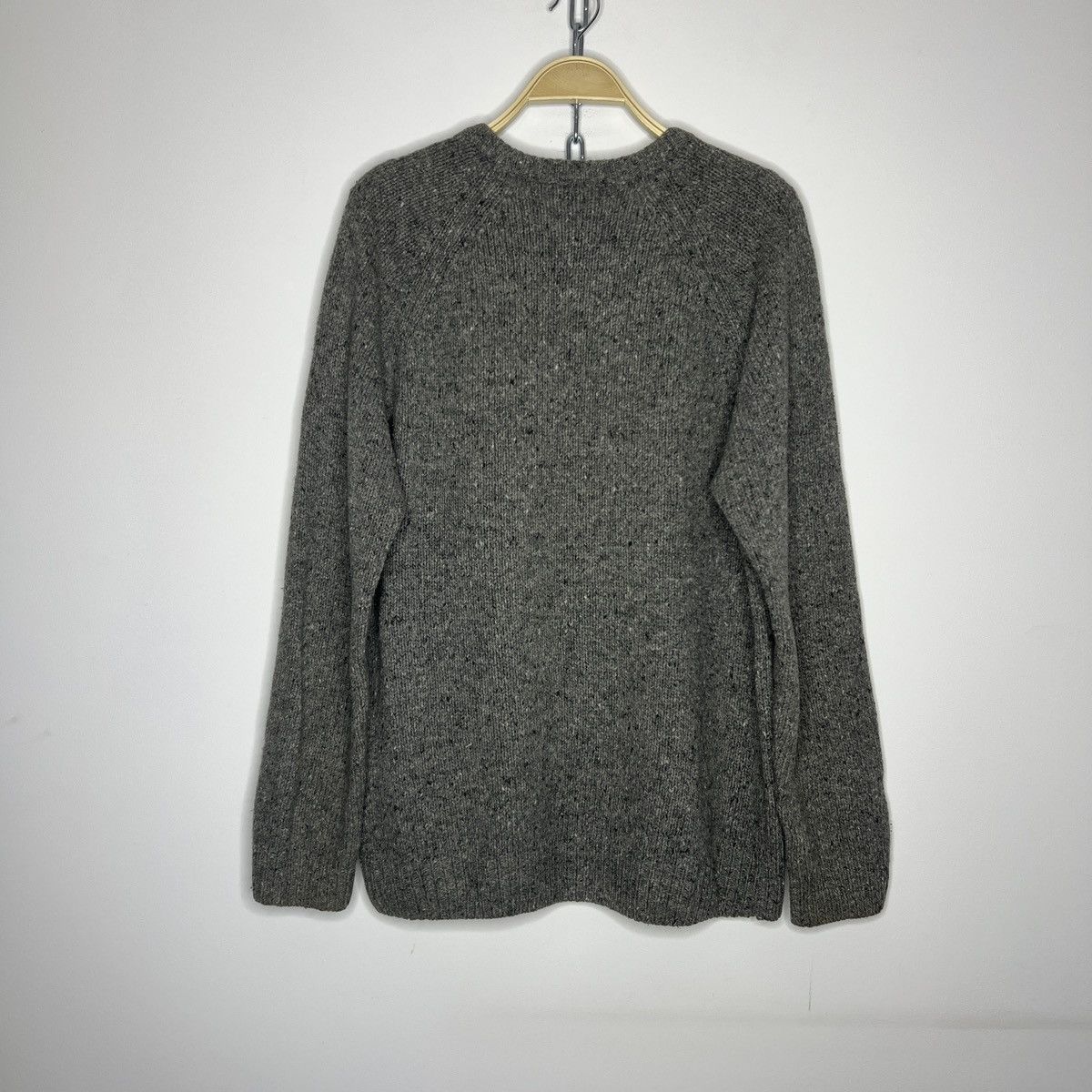 Carhartt × Carhartt Wip × Vintage Carhartt Anglistic Wool Sweater Knitwear Jumper Grey Y2K Size US XL / EU 56 / 4 - 8 Thumbnail